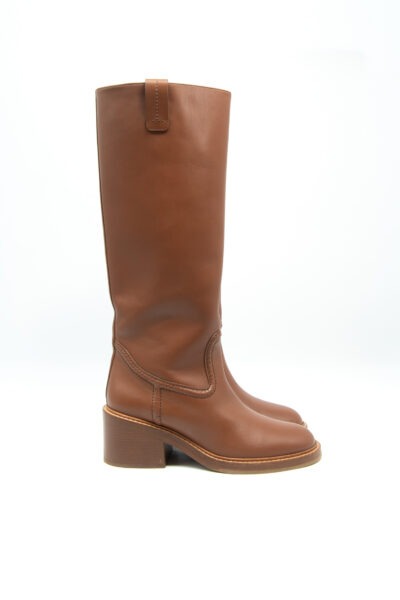 Chloé "Mallo" Stiefel aus Leder in Camel