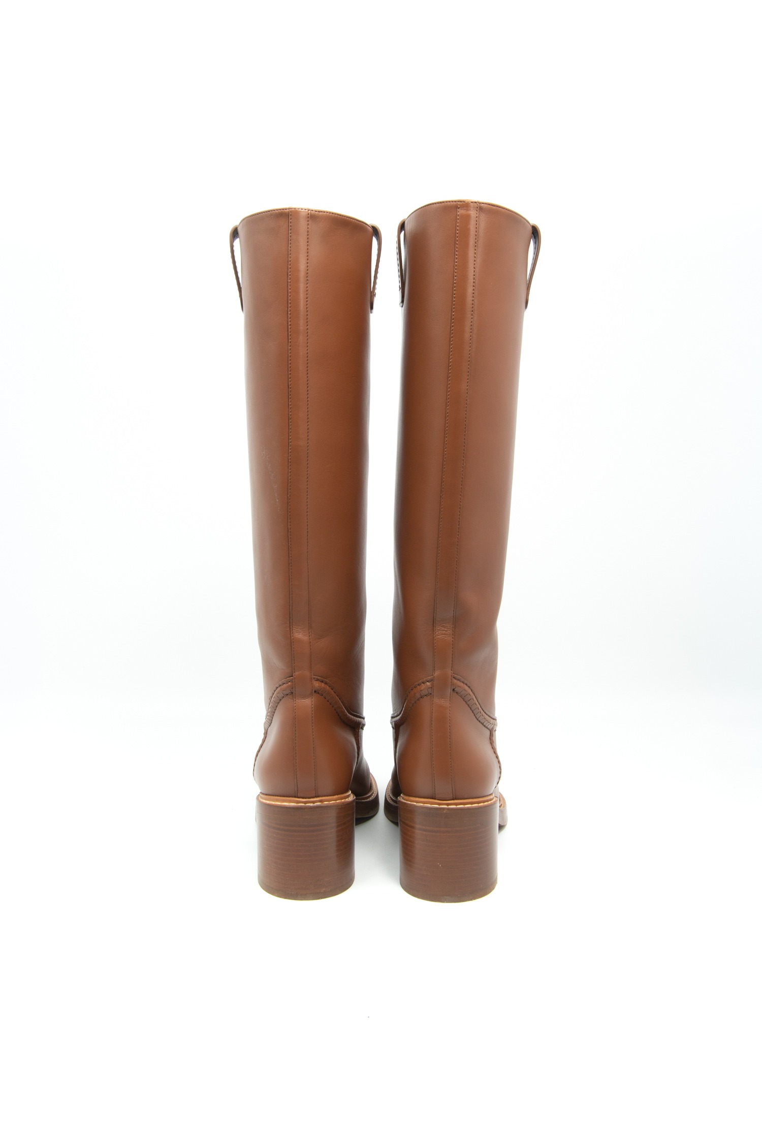Chloé "Mallo" Stiefel aus Leder in Camel