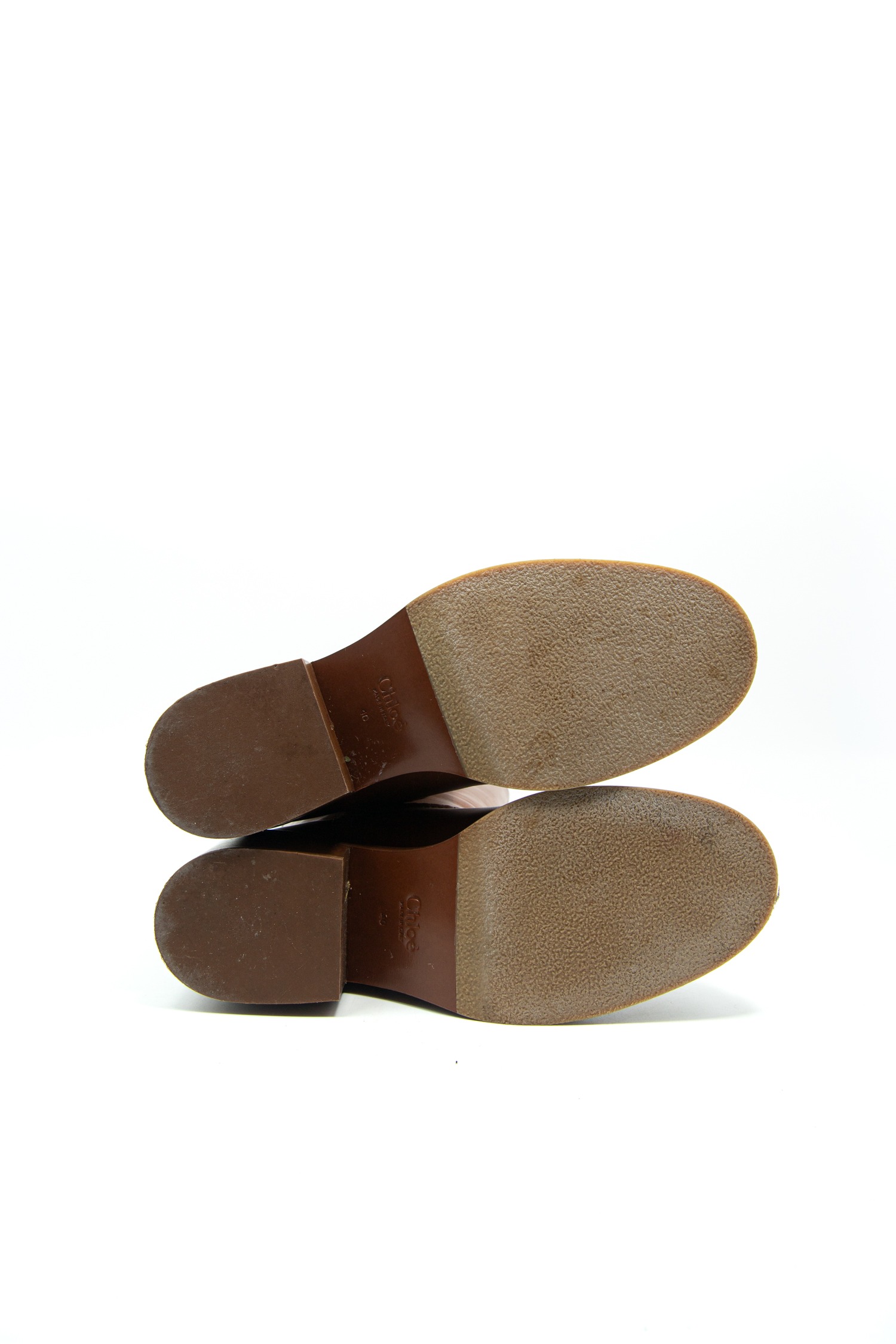 Chloé "Mallo" Stiefel aus Leder in Camel