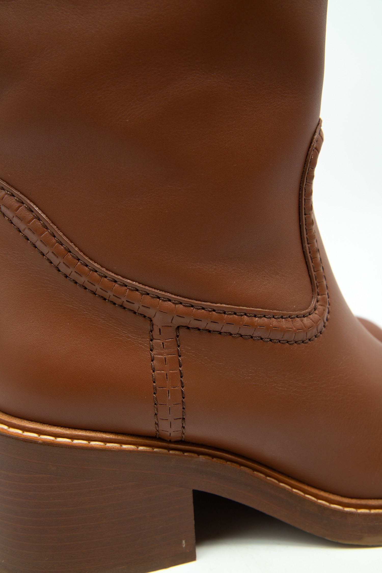 Chloé "Mallo" Stiefel aus Leder in Camel