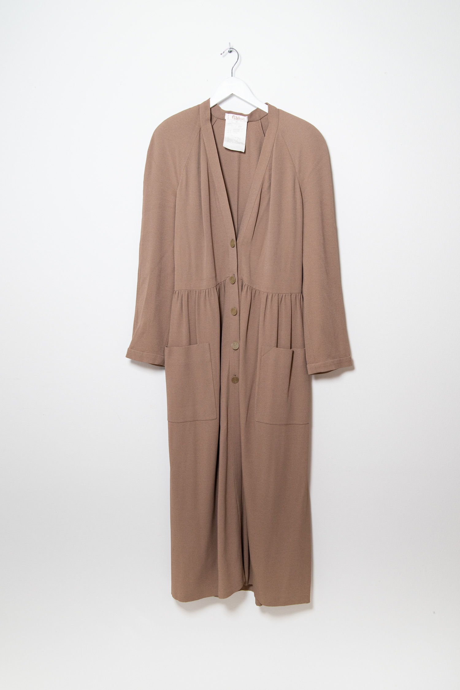 Chloé Vintage Maxikleid in Khaki