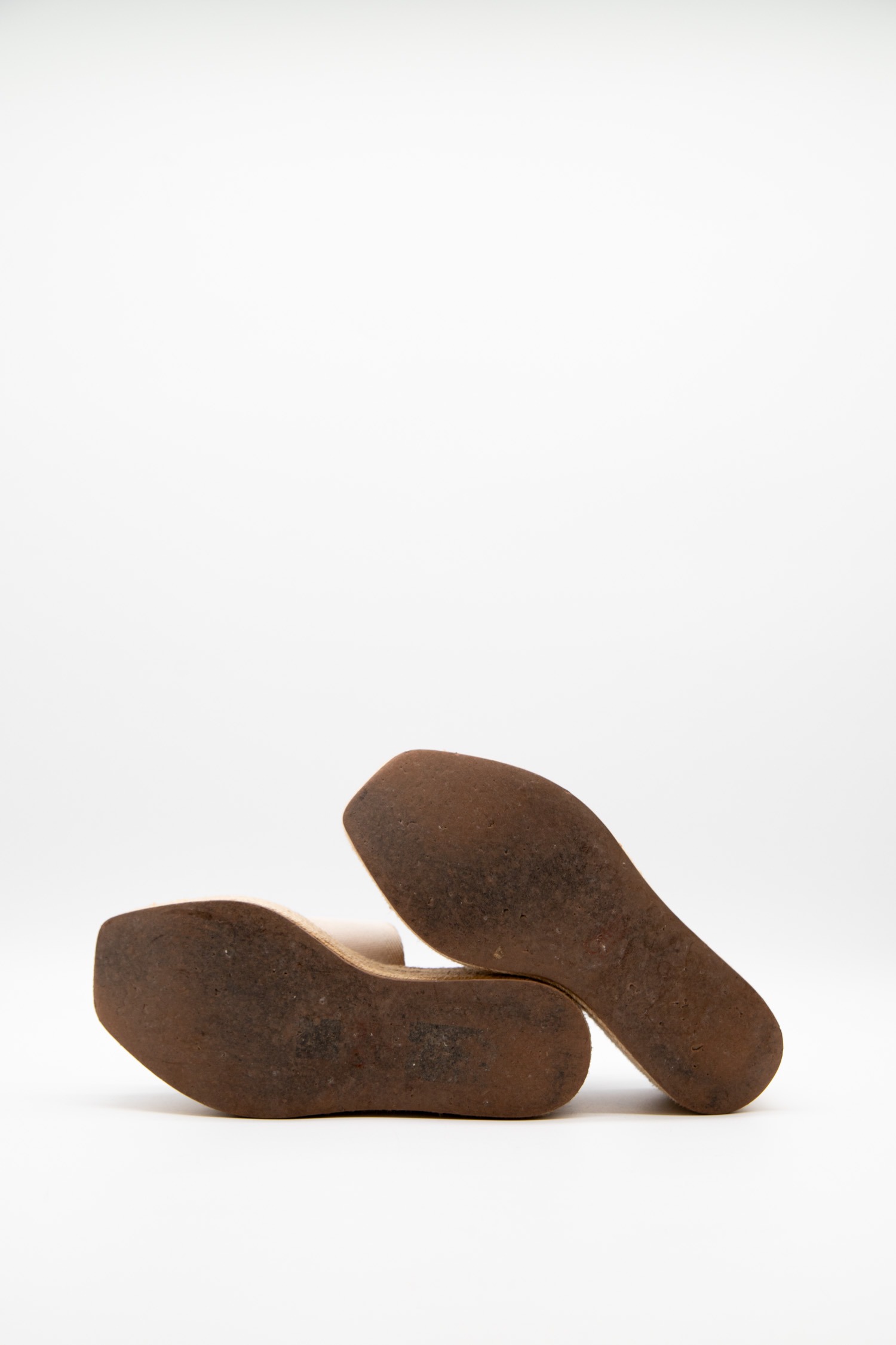 Chloé "Woody" Espandrille mit Keilabsatz in Beige
