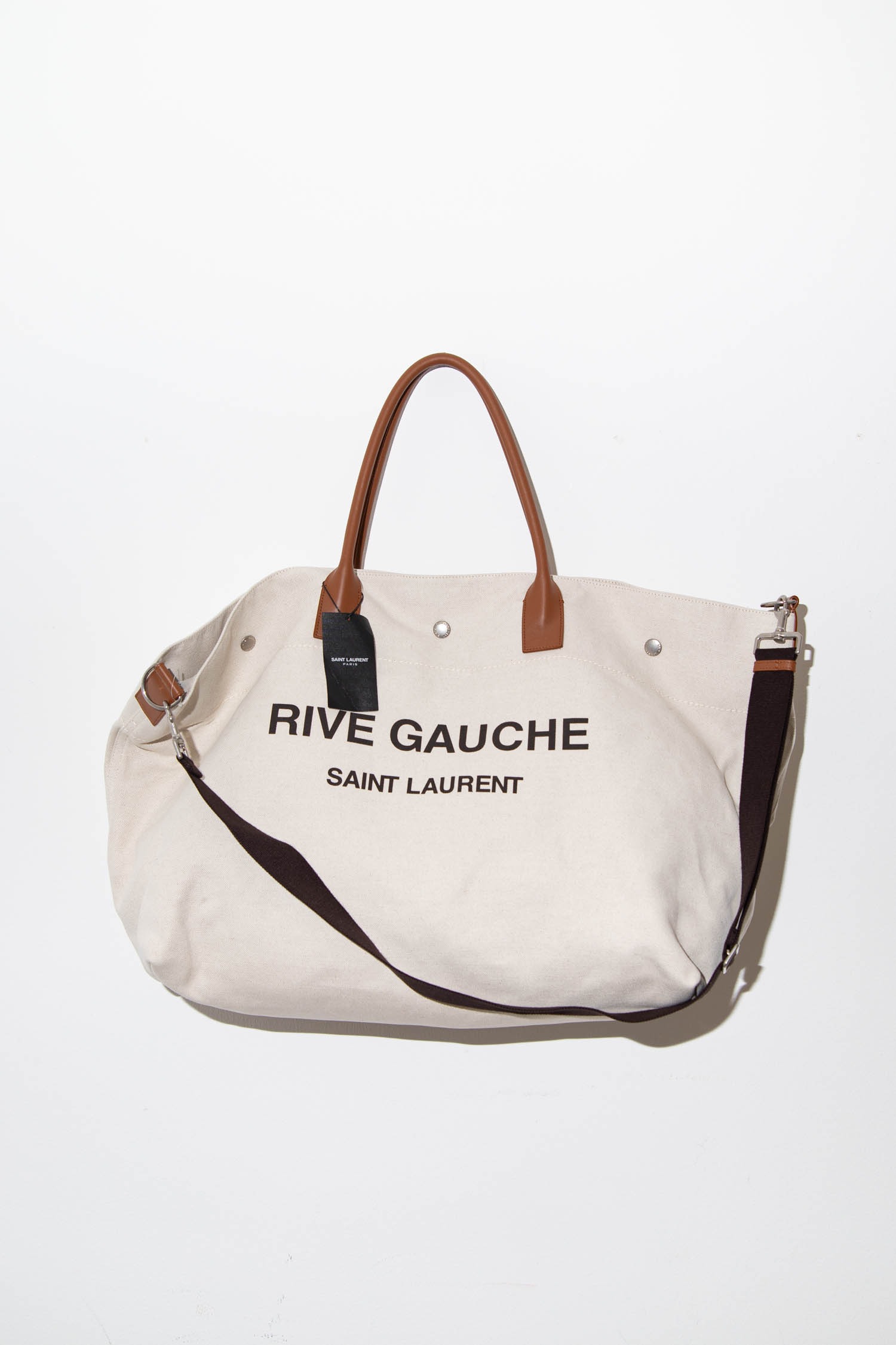 Saint Laurent "Rive Gauche" Reisetasche in Beige