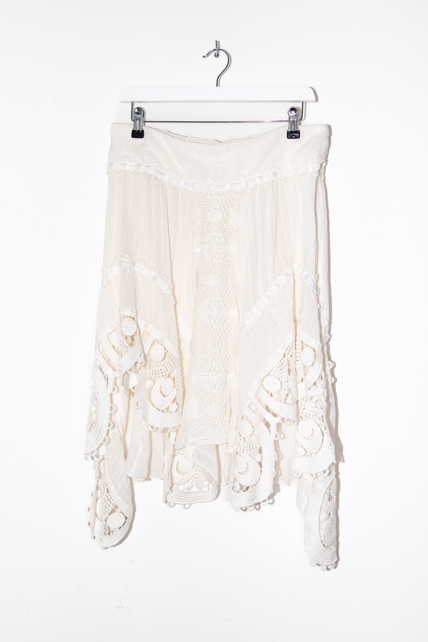 Chloé Set aus Bluse und Rock in Cremeweiß