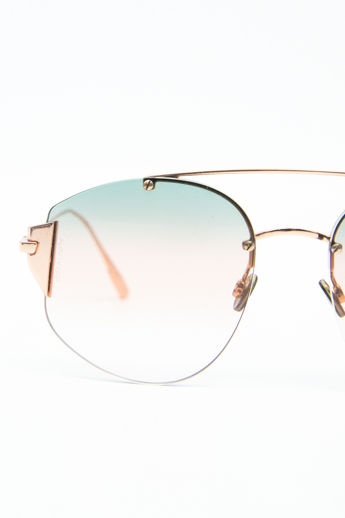 Dior "Stronger" Sonnenbrille in Roségold, Pink und Blau