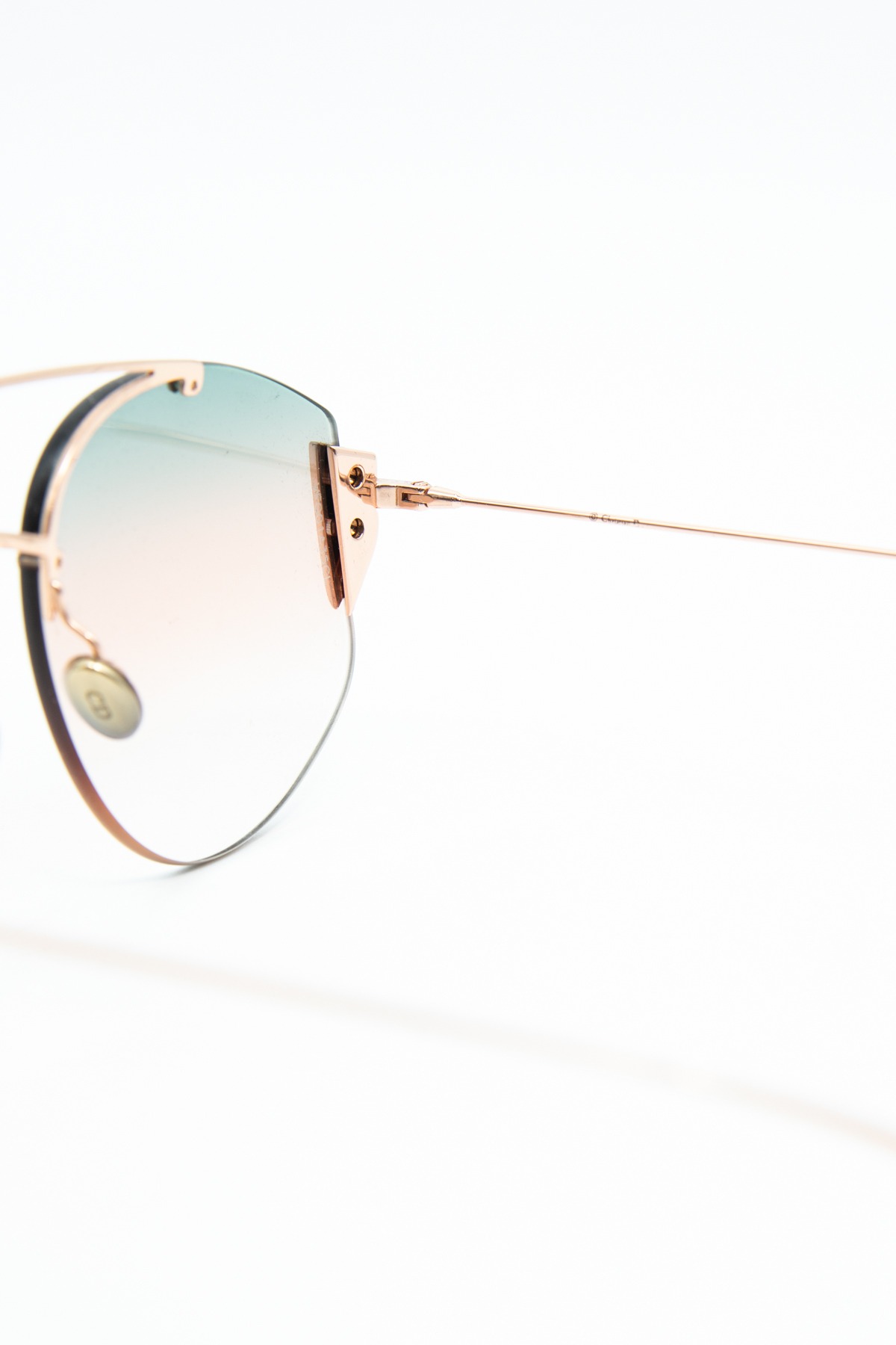 Dior "Stronger" Sonnenbrille in Roségold, Pink und Blau