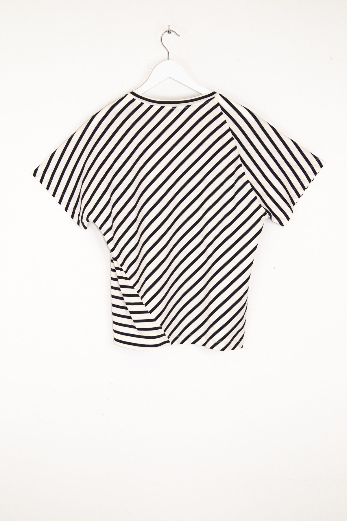 Dior T-Shirt Gestreift in Schwarz und Weiß