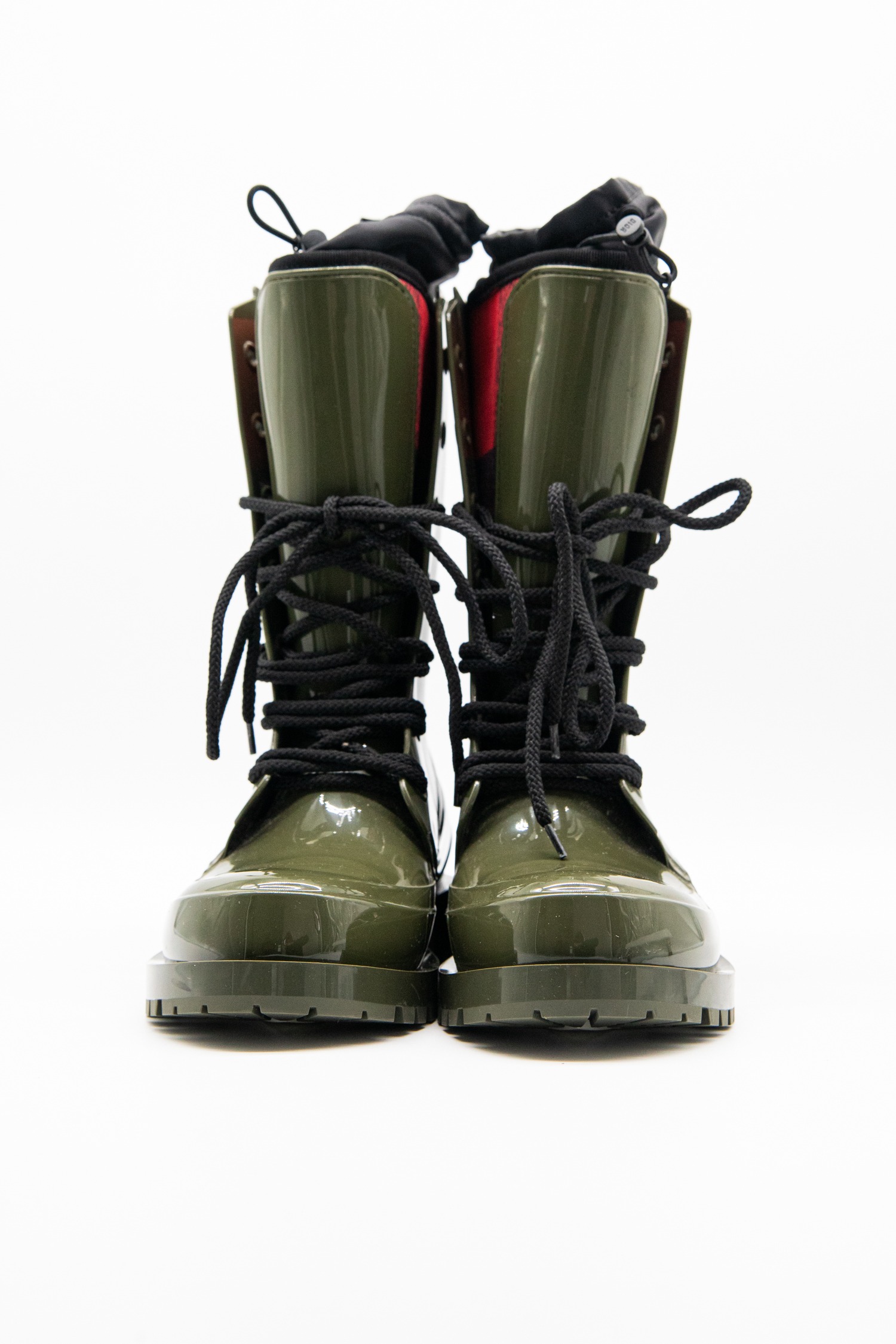 Dior "Diorcamp" Regenstiefel in Olivgrün