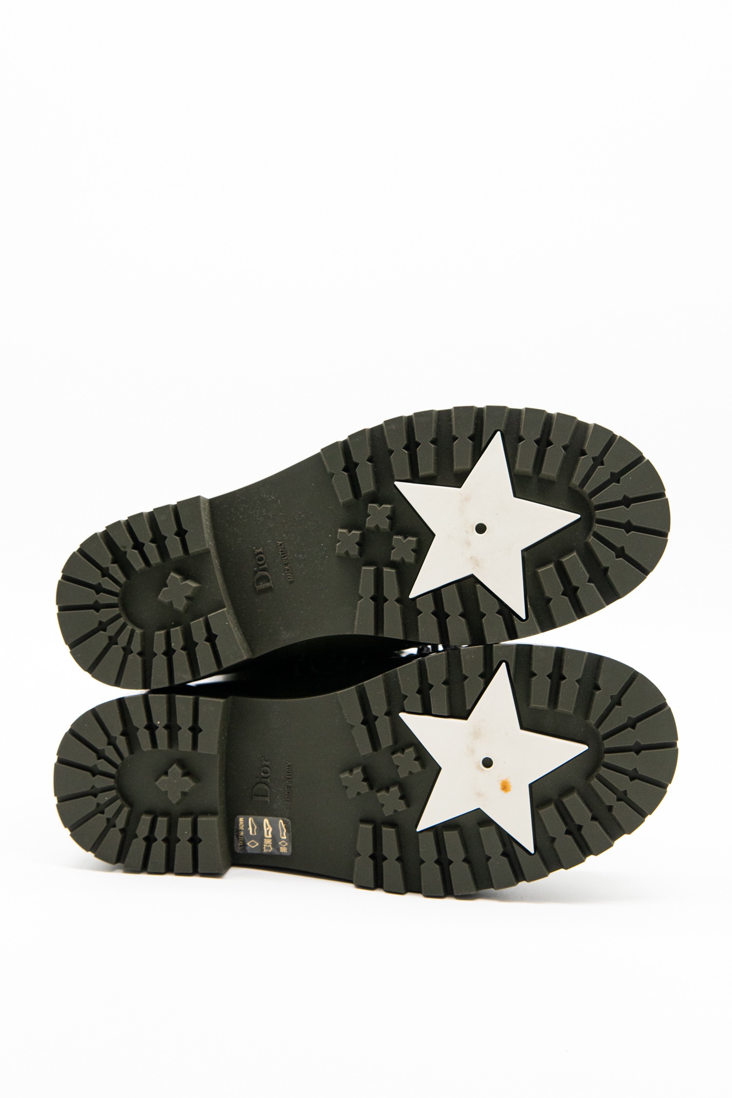 Dior "Diorcamp" Regenstiefel in Olivgrün