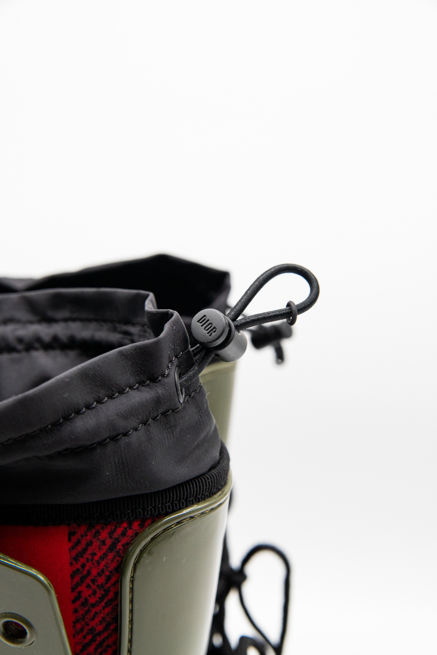 Dior "Diorcamp" Regenstiefel in Olivgrün