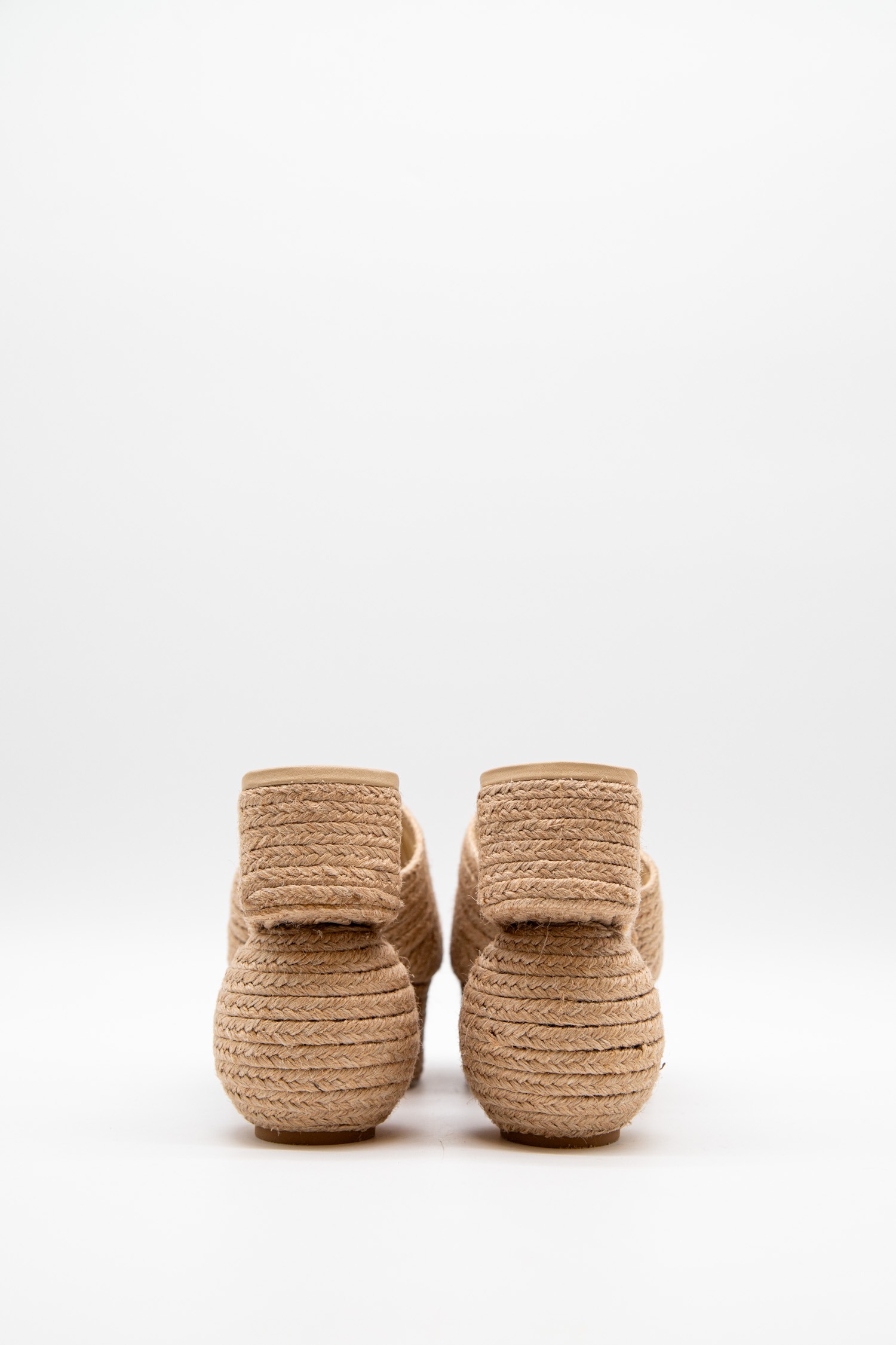 Cult Gaia "Ashley Platform" Sandalette in Jute
