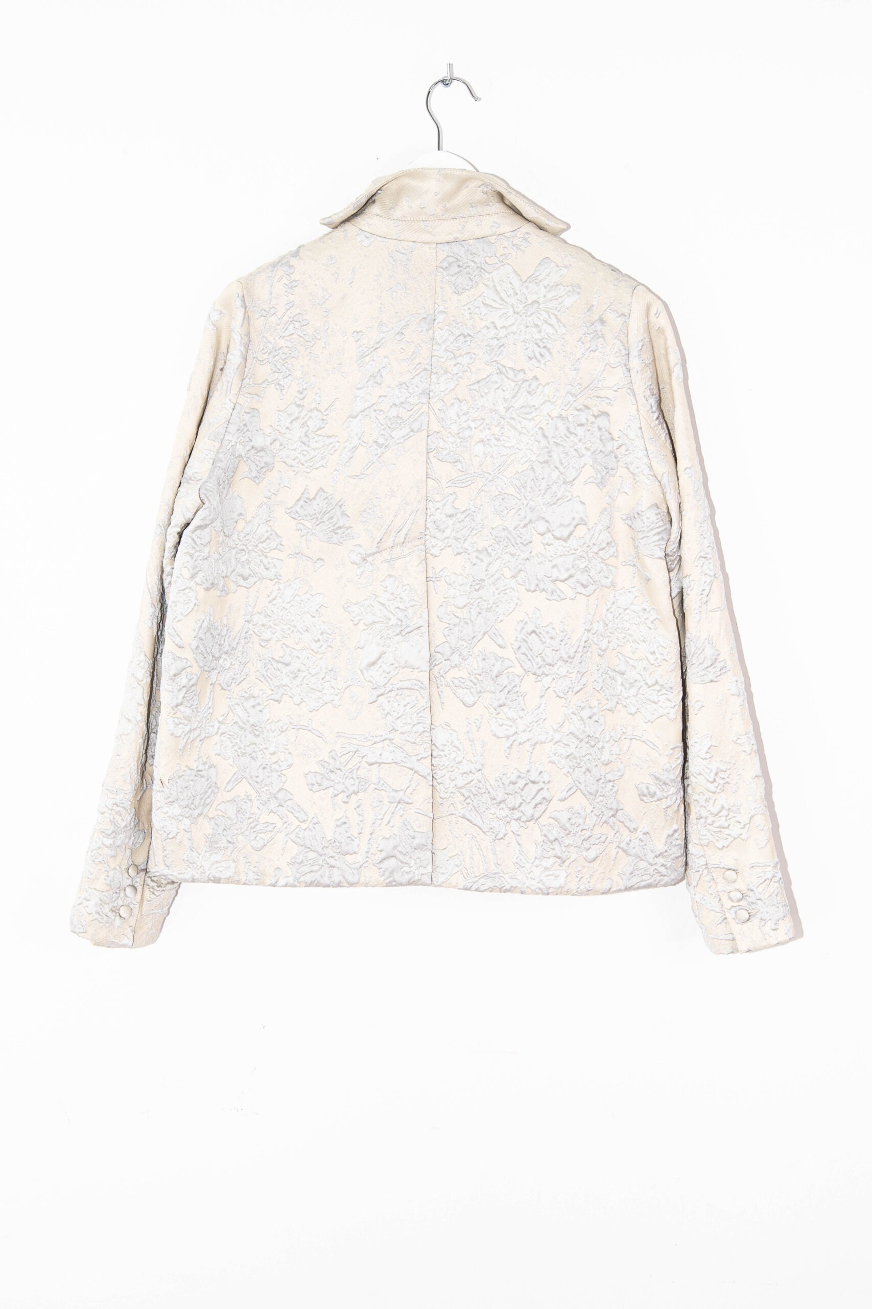 Dawid Tomaszewski Blazer mit Blumen in Cremeweiß
