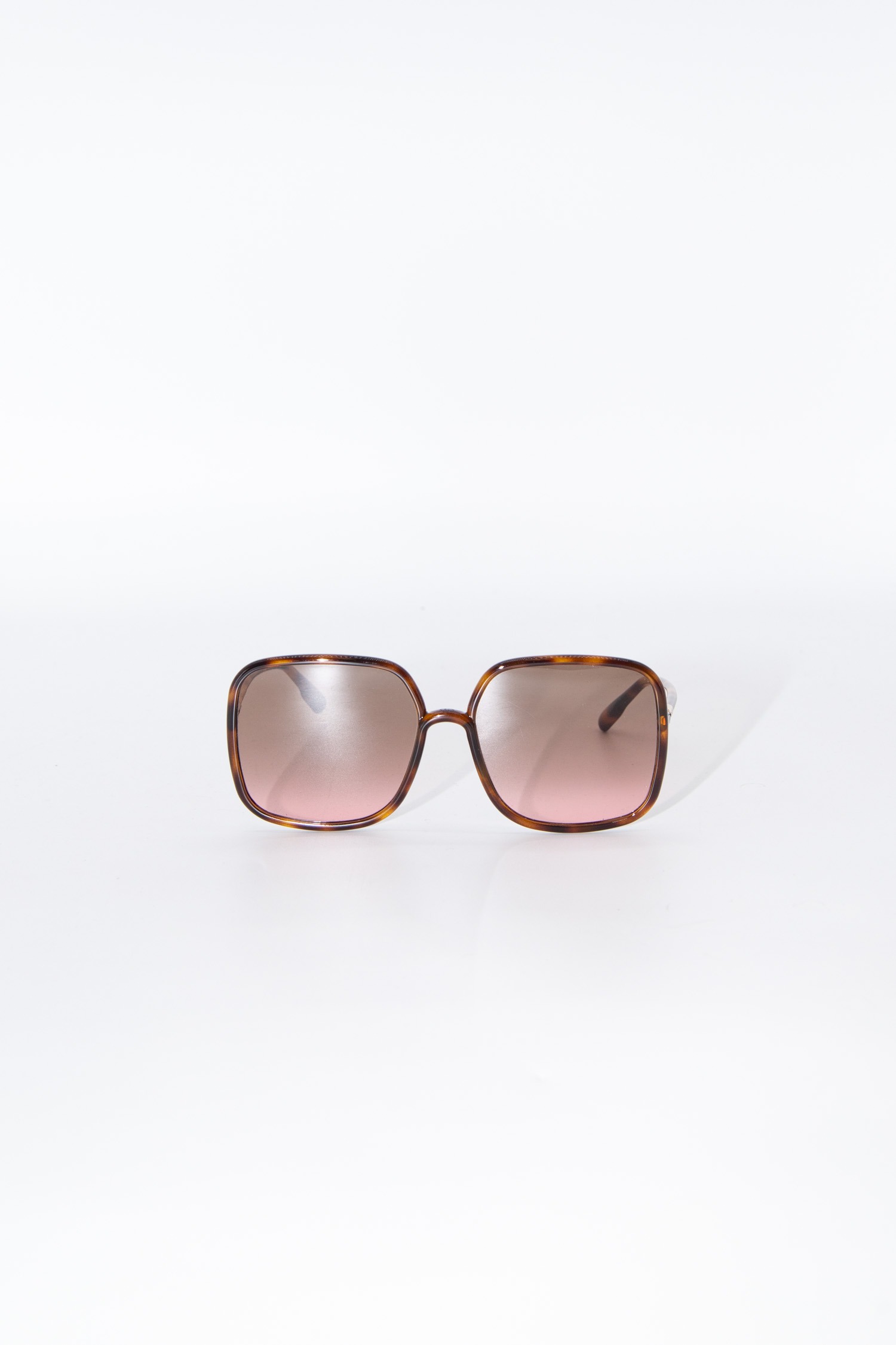 Dior "SoStellaire" Sonnenbrille mit großen, eckigen Gläsern in Braun