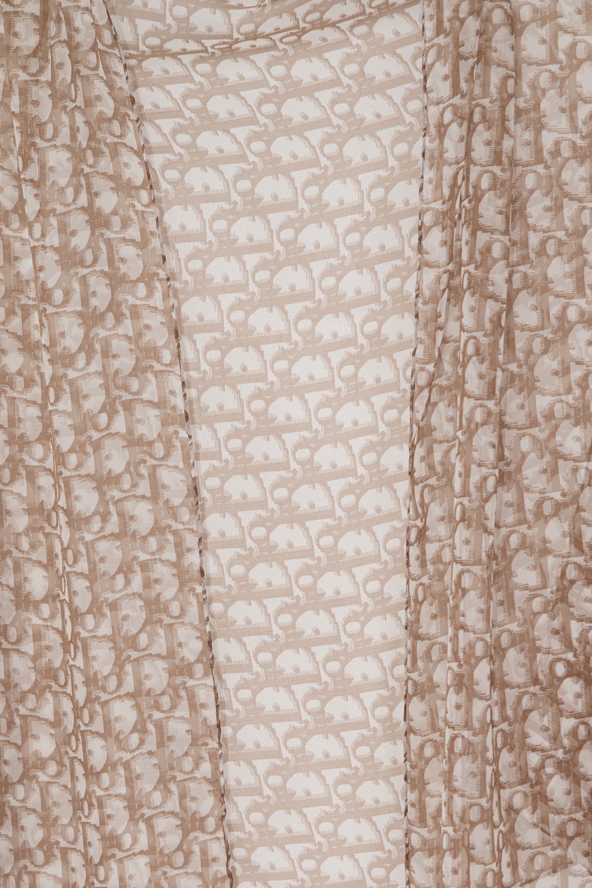 Dior Tuch mit Monogramm-Muster in Beige und Weiß