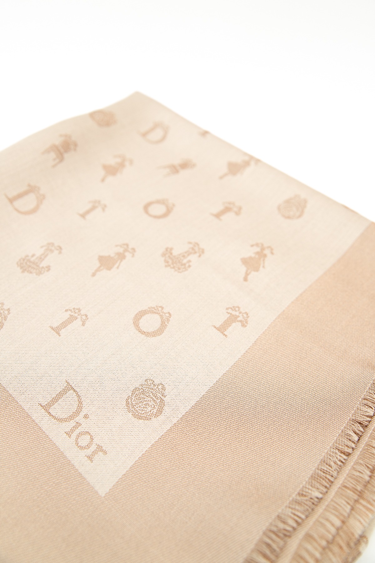 Dior "So Dior Lurex" Tuch schimmernd in Hellbeige