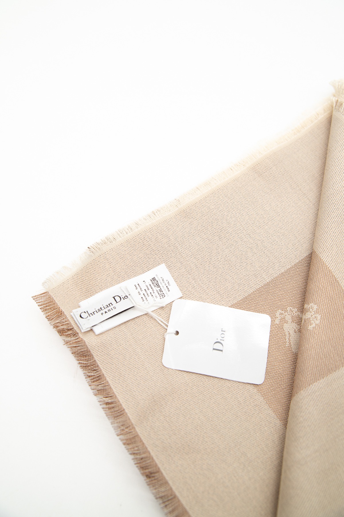 Dior "So Dior Lurex" Tuch schimmernd in Hellbeige