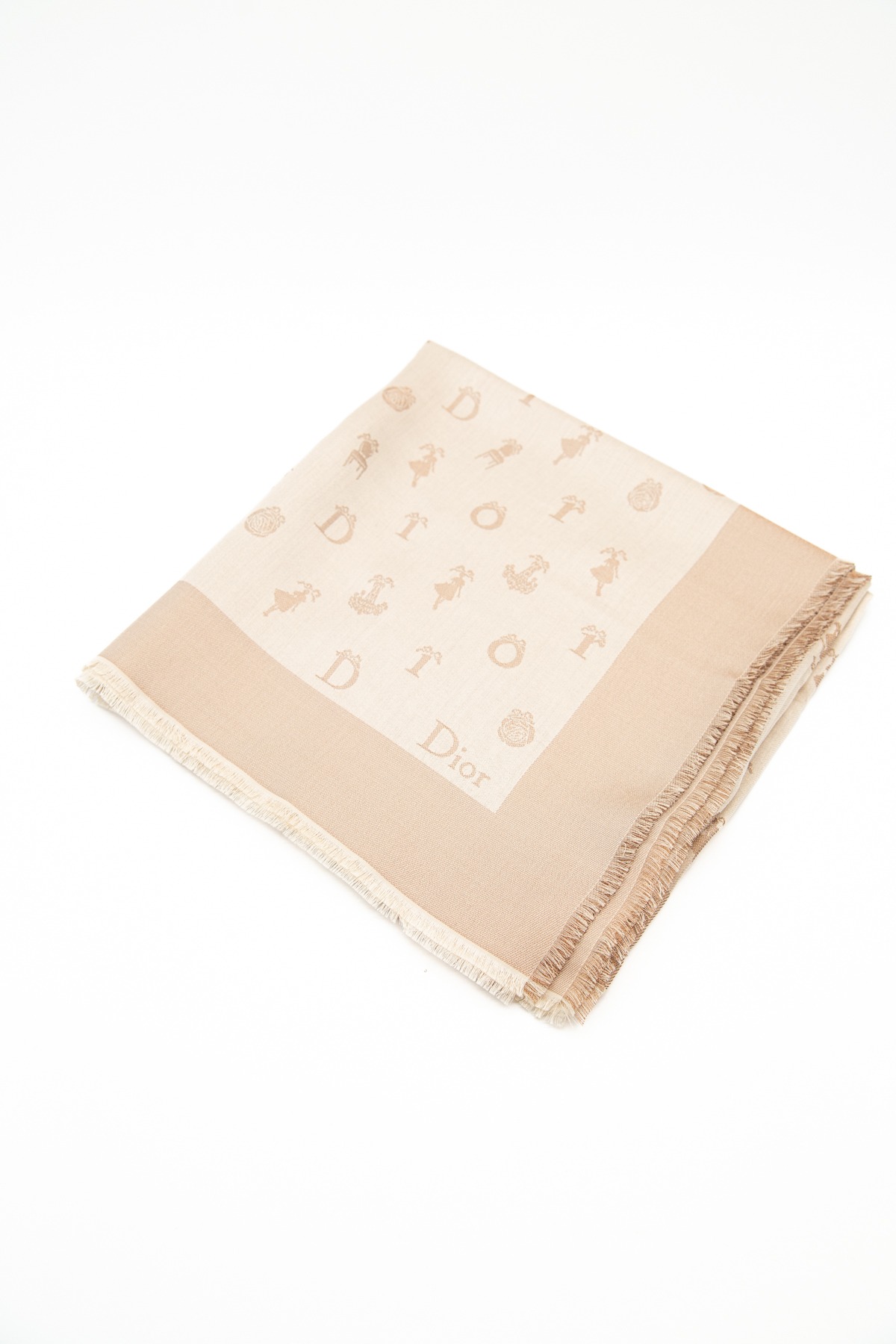 Dior "So Dior Lurex" Tuch schimmernd in Hellbeige