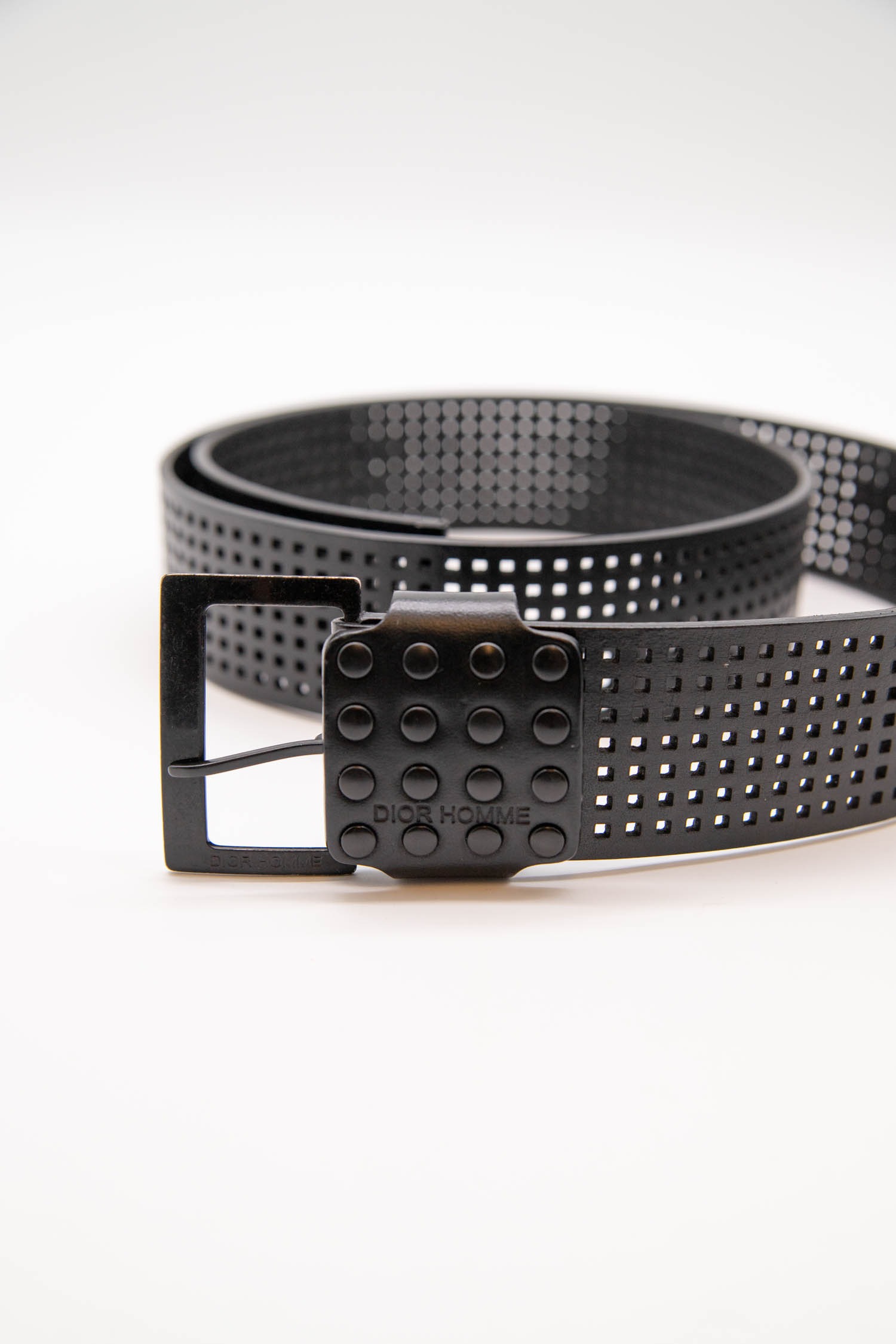 Dior Homme Gürtel mit Nieten in Schwarz