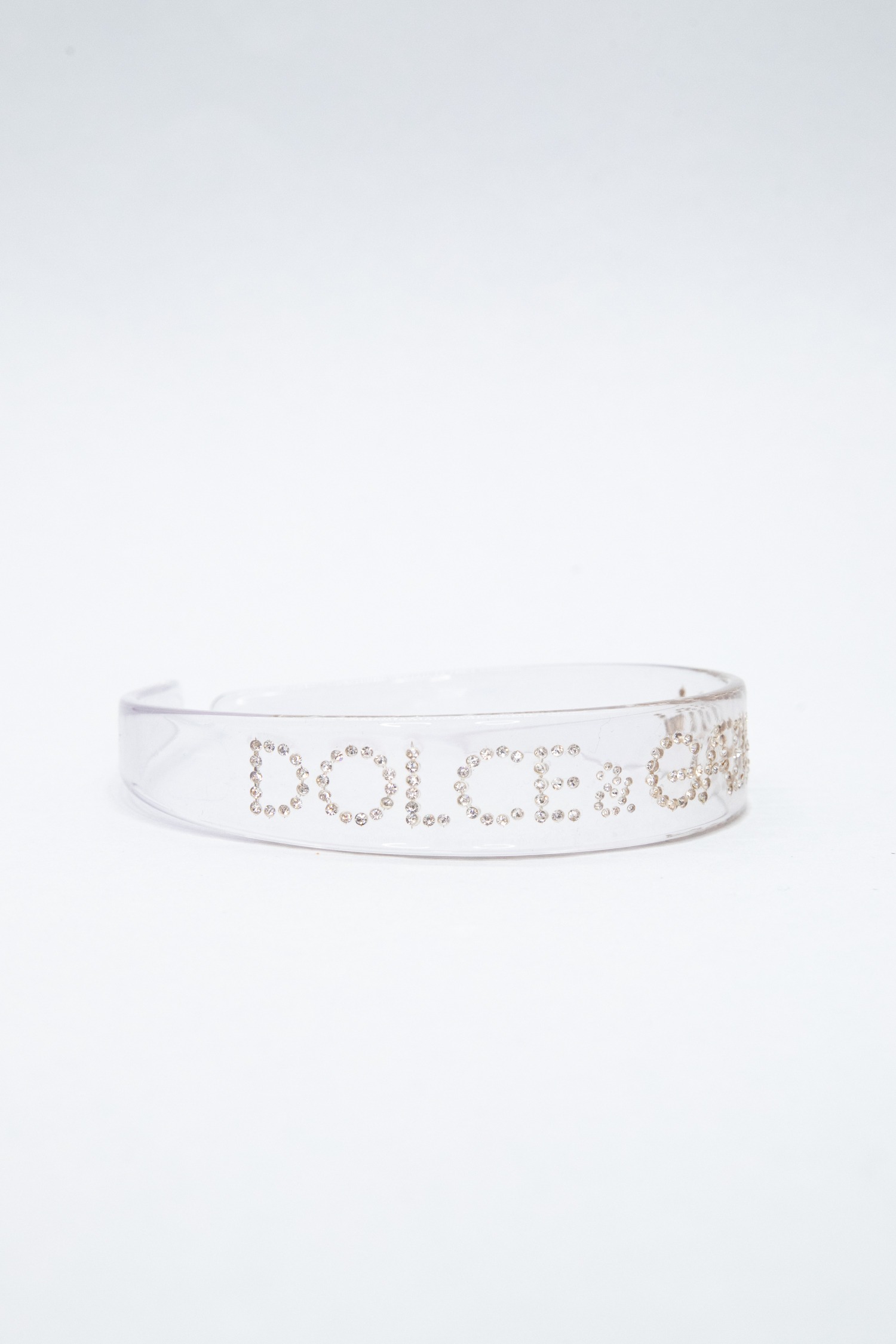 Dolce & Gabbana Haarreif mit Strasssteinen in Transparent