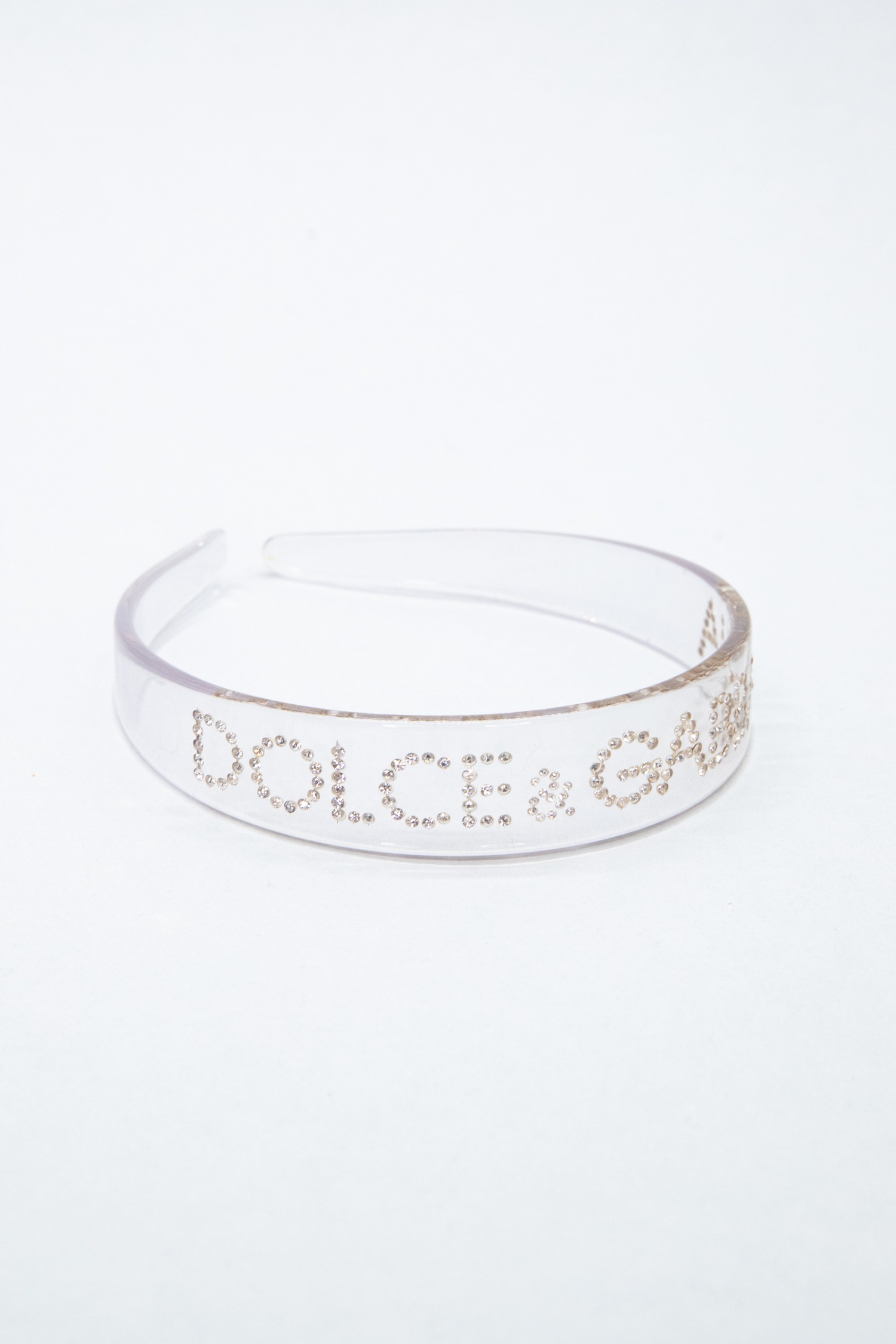 Dolce & Gabbana Haarreif mit Strasssteinen in Transparent