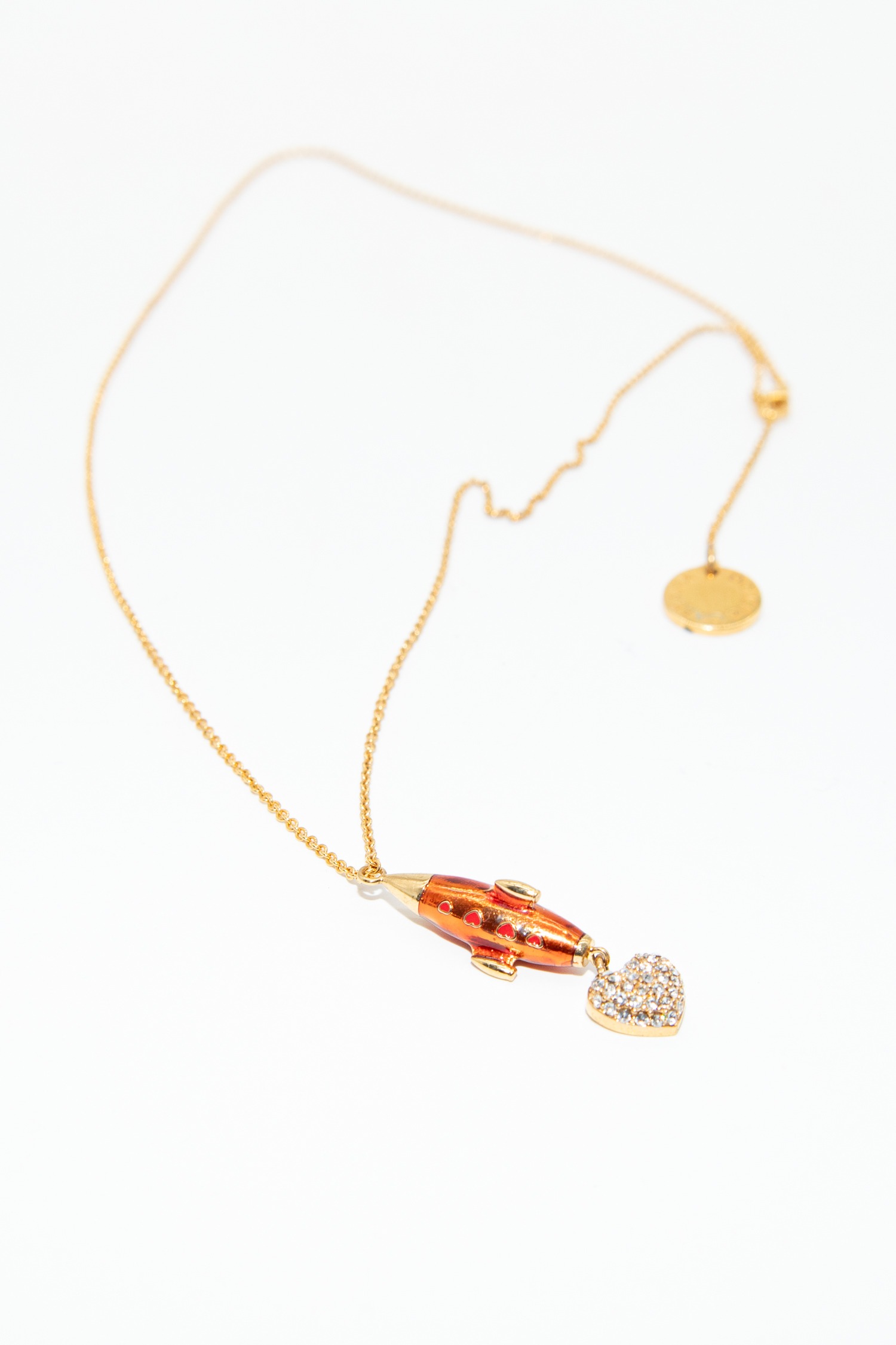 Dolce & Gabbana Halskette mit Rakete in Gold und Rot