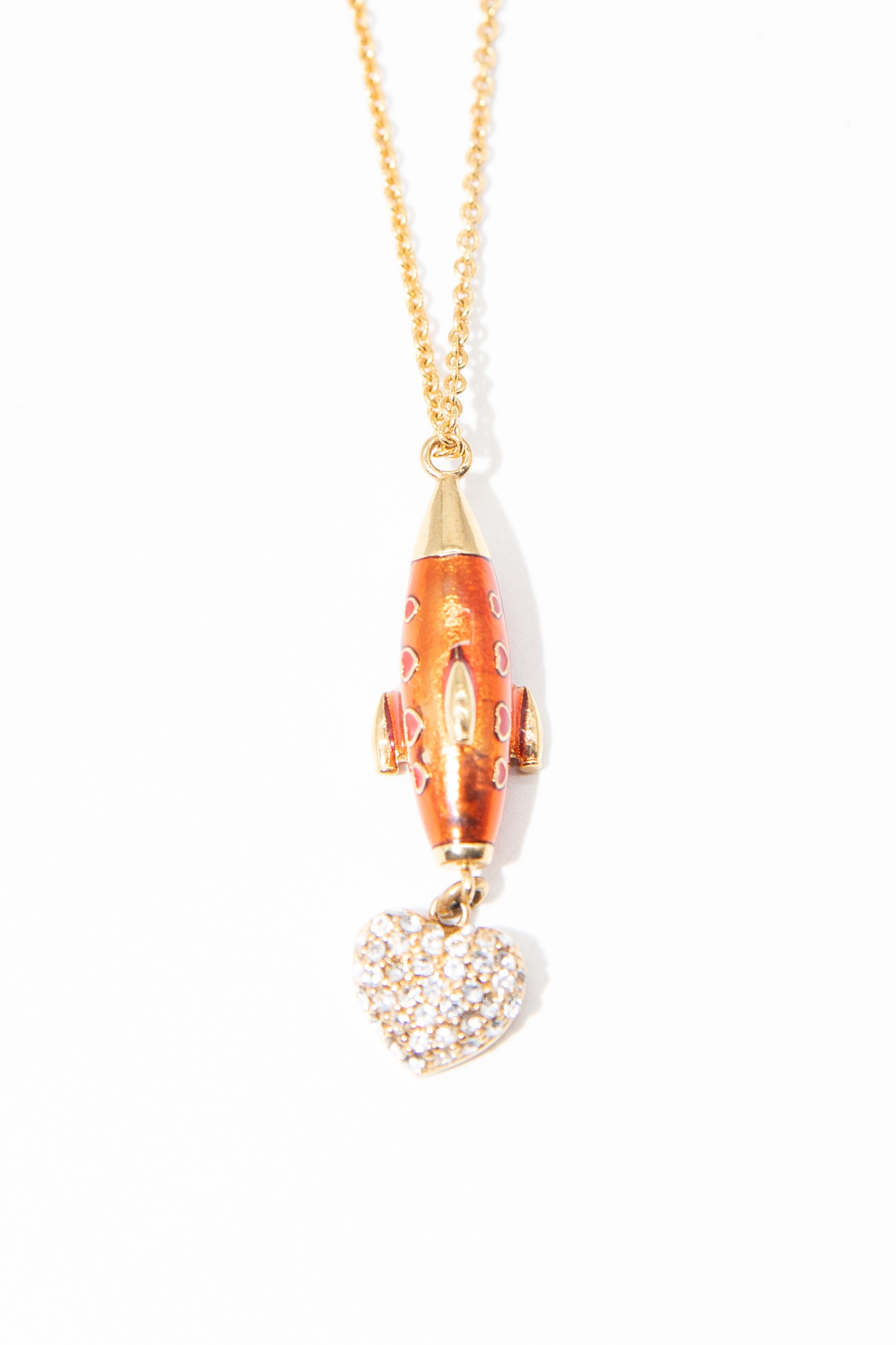 Dolce & Gabbana Halskette mit Rakete in Gold und Rot