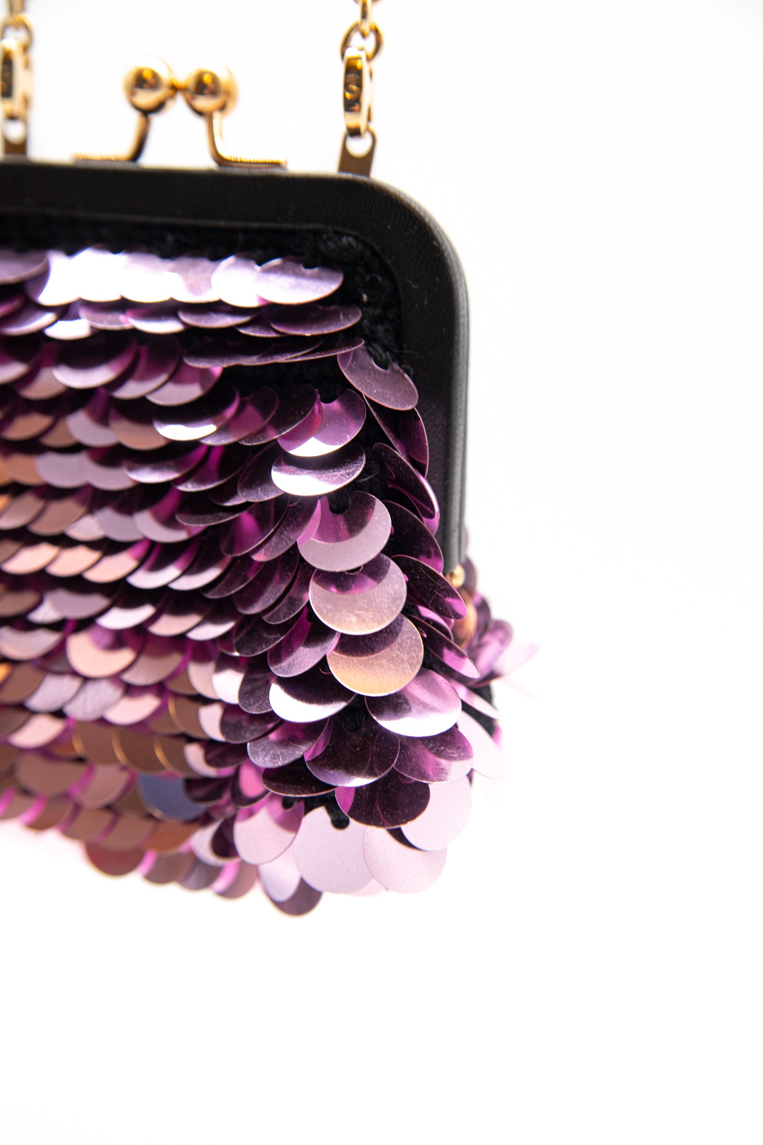 Dolce & Gabbana Pailletten Umhängetasche in Pink