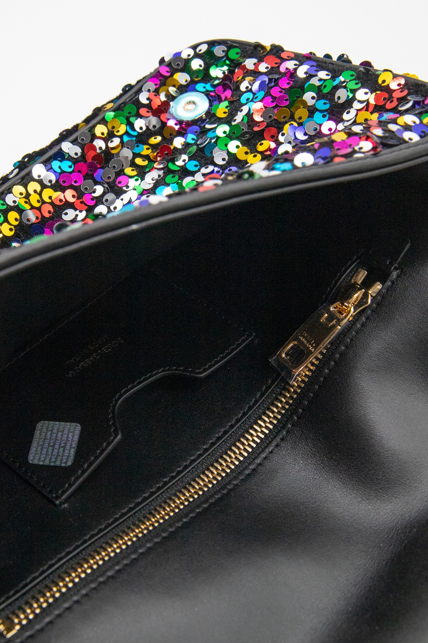 Dolce & Gabbana Umhängetasche mit Pailletten in Bunt und Gold