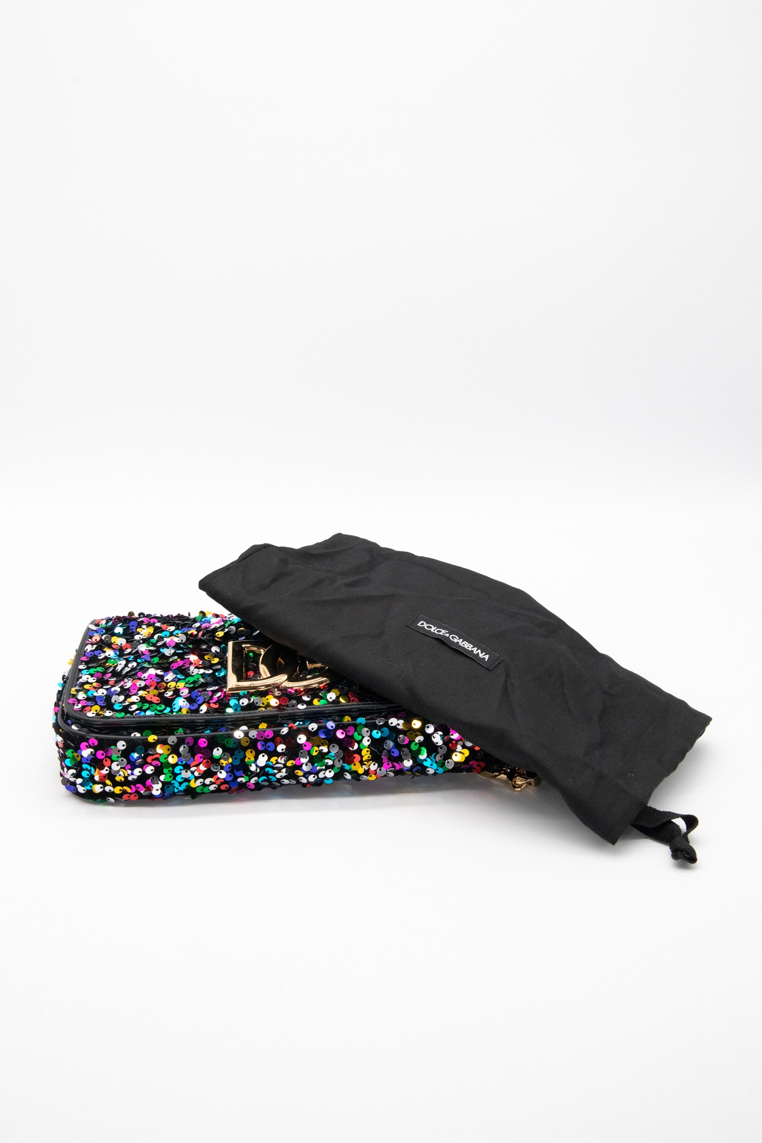 Dolce & Gabbana Umhängetasche mit Pailletten in Bunt und Gold