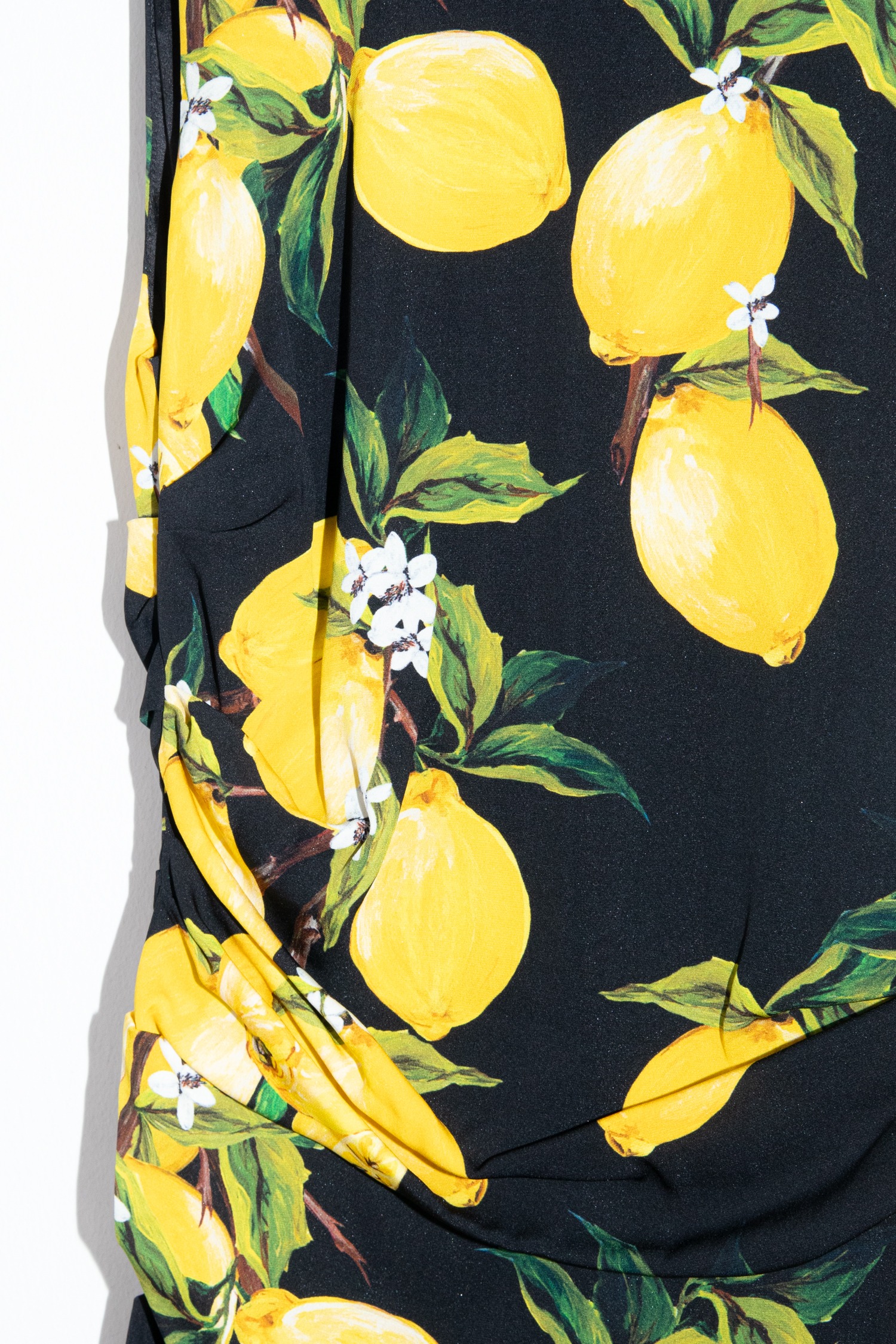Dolce & Gabbana Minikleid in Schwarz mit Zitronen-Print