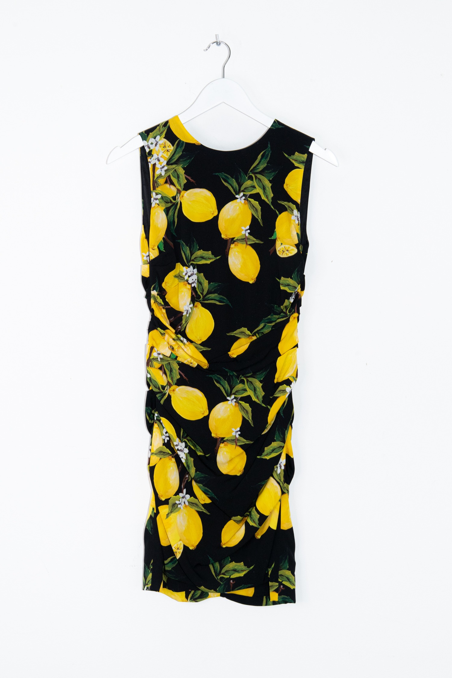 Dolce & Gabbana Minikleid in Schwarz mit Zitronen-Print
