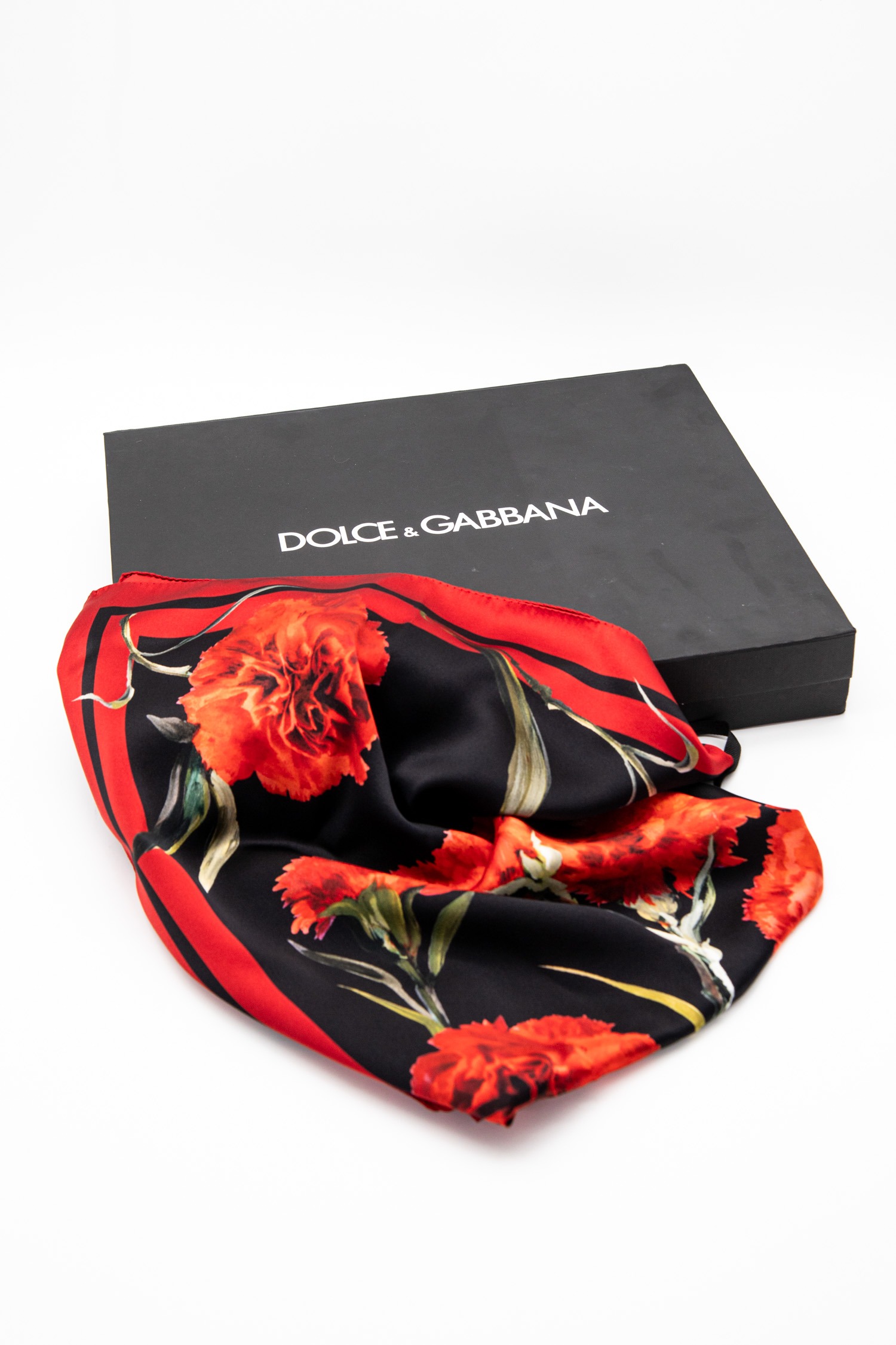Dolce & Gabbana Seidentuch mit Blumen Print