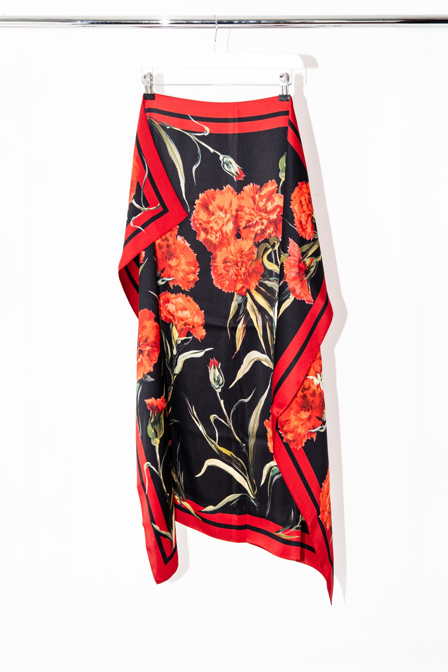 Dolce & Gabbana Seidentuch mit Blumen Print