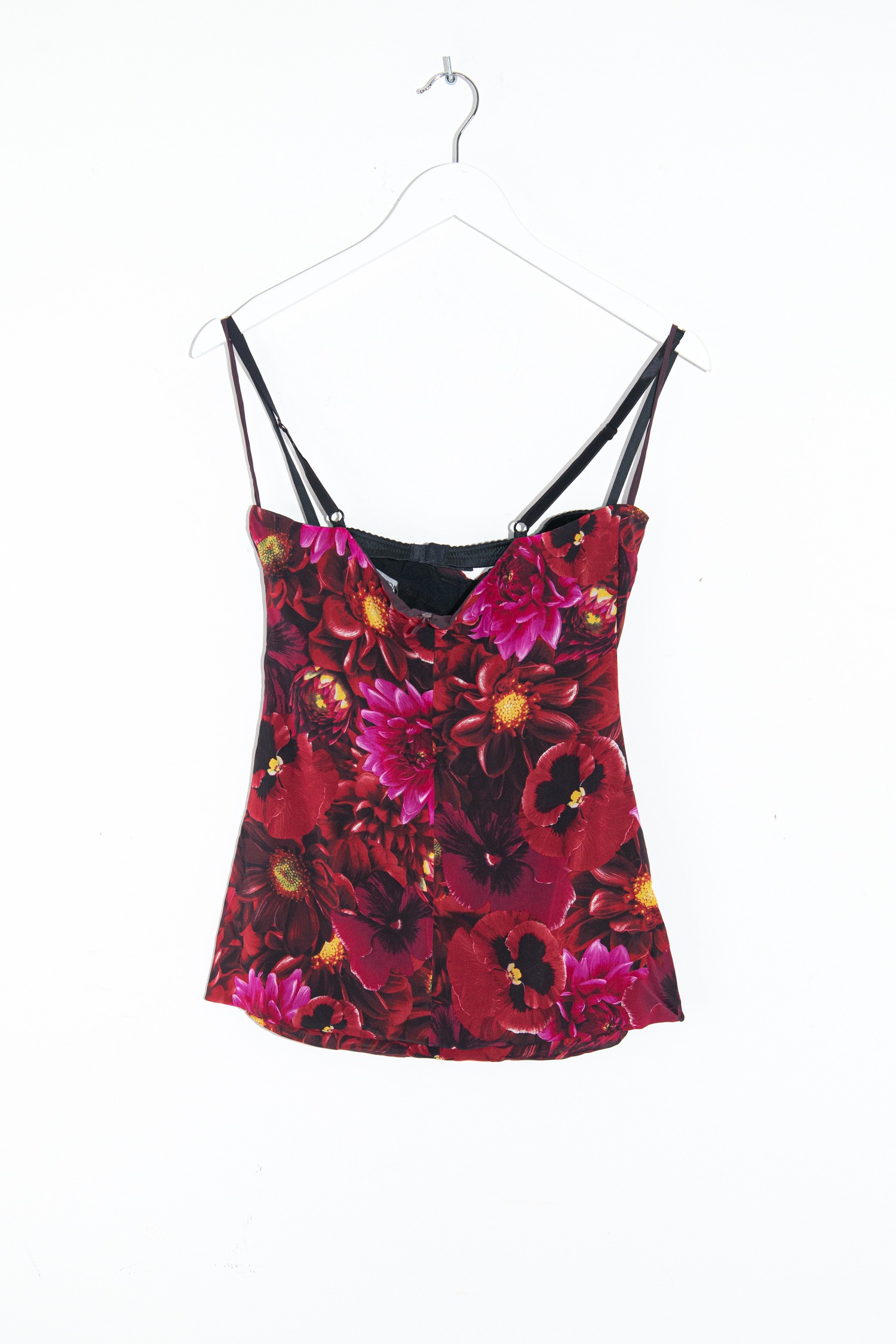 Dolce & Gabbana Top mit Blumenmuster in Rot und Lila