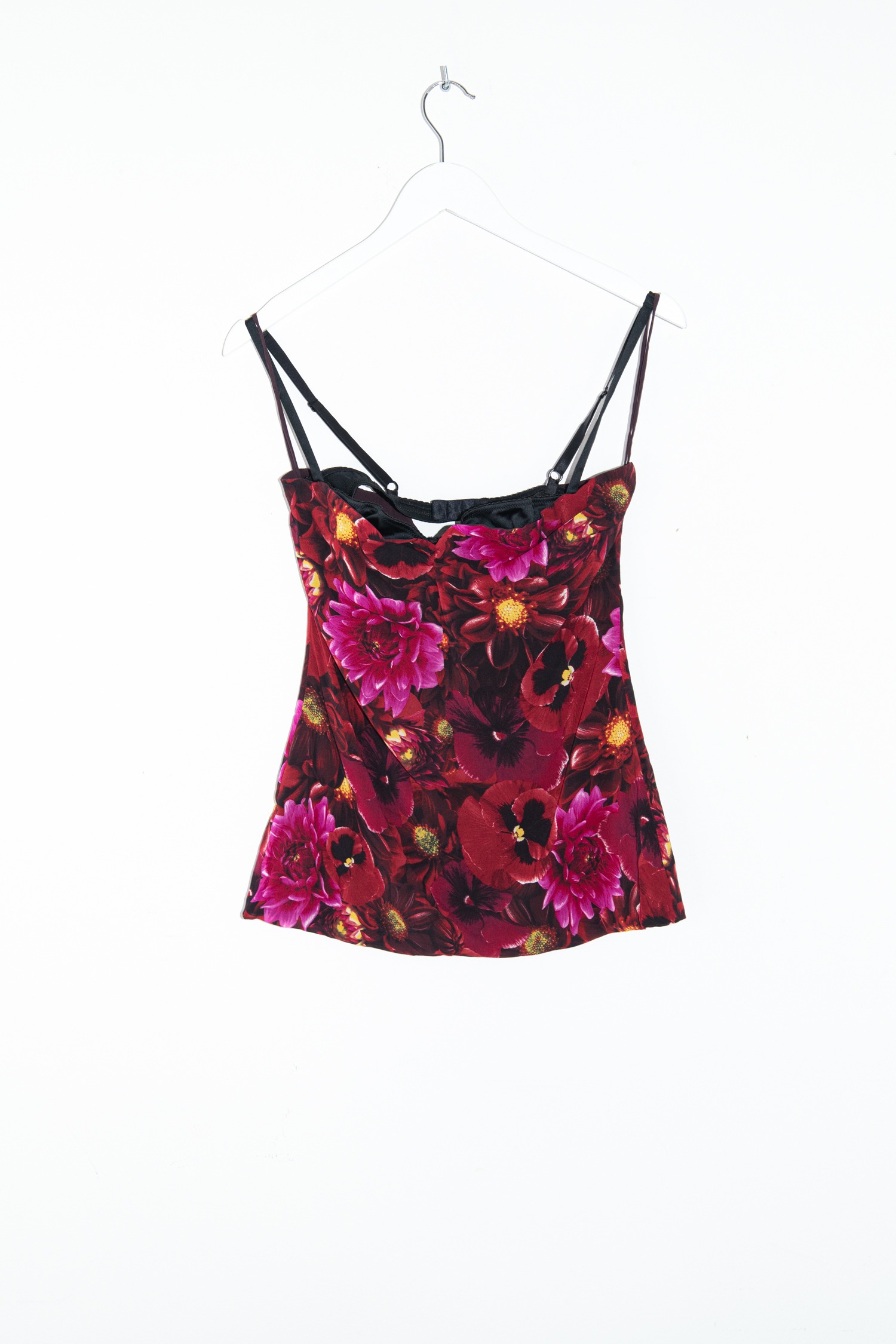Dolce & Gabbana Top mit Blumenmuster in Rot und Lila