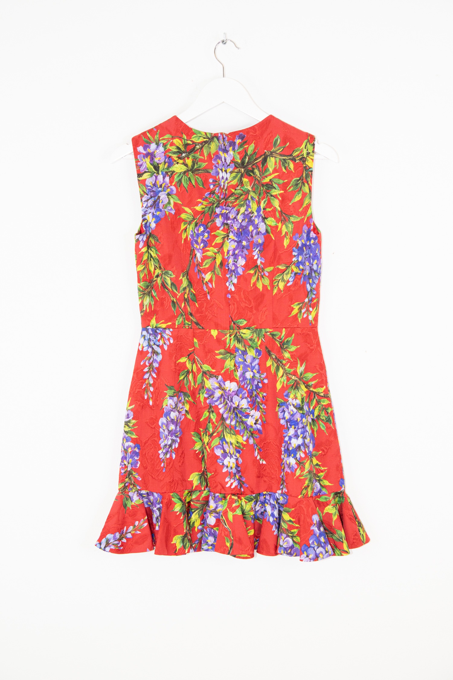 Dolce &Gabbana Minikleid mit Blumenmuster in Rot