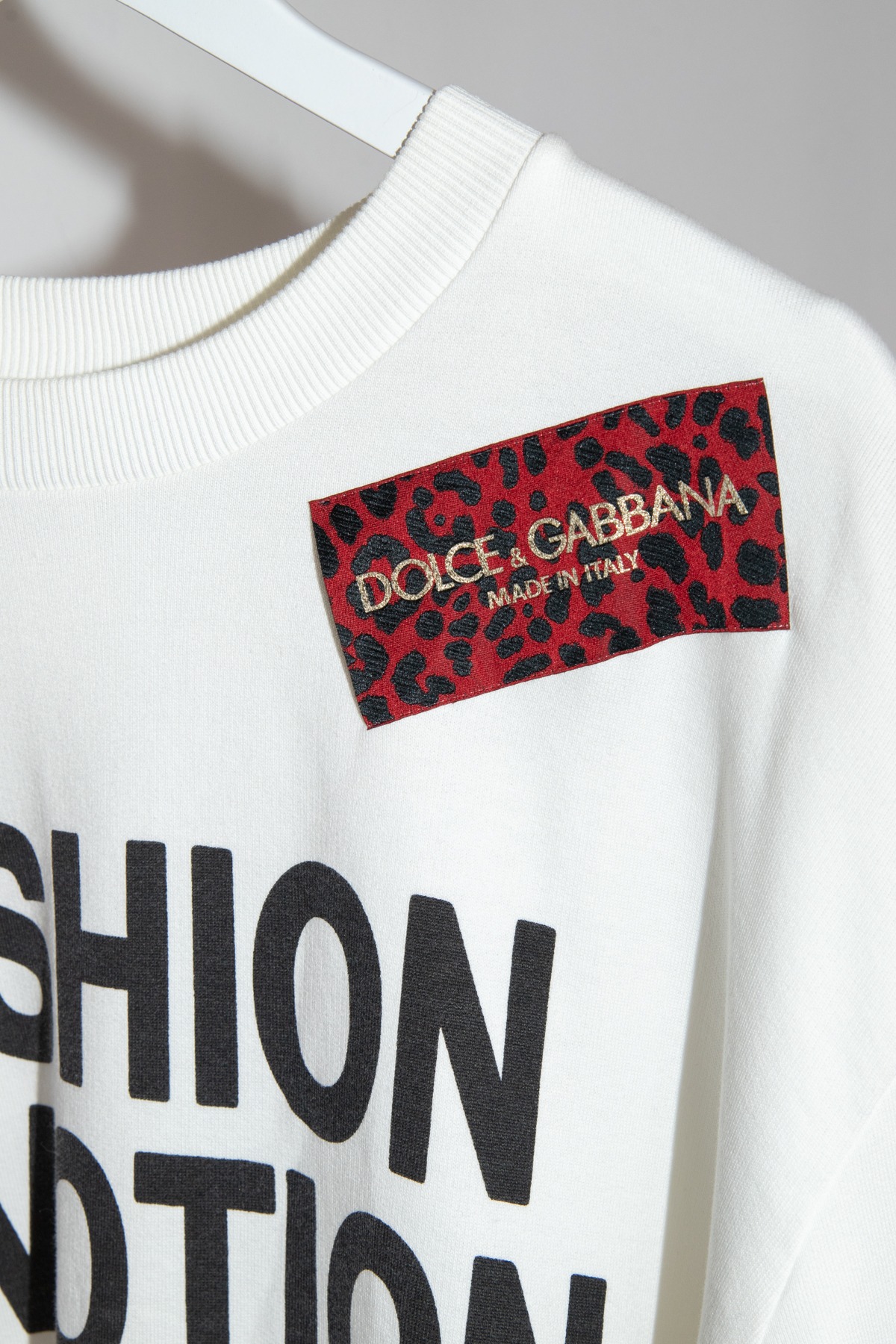 Dolce & Gabbana "Fashion Devotion" Sweatshirt in Weiß