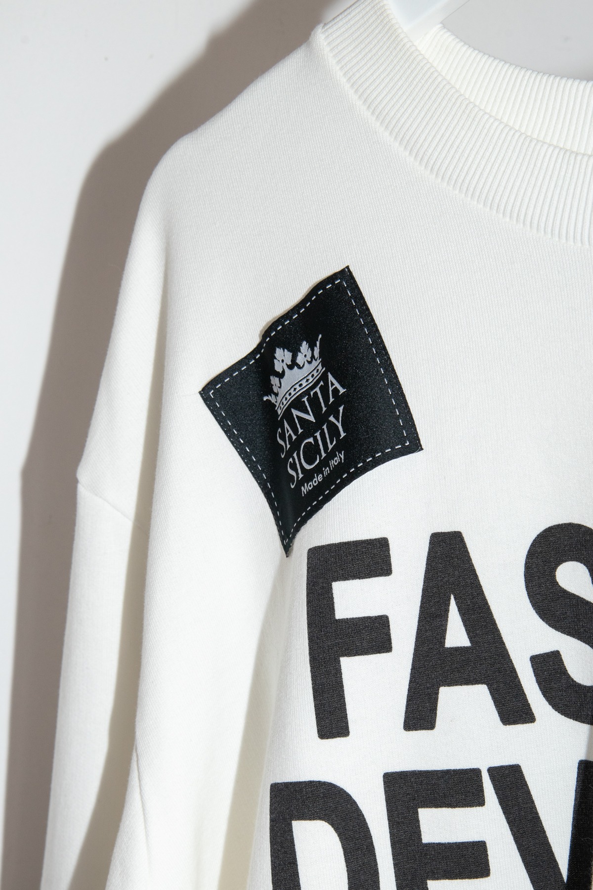Dolce & Gabbana "Fashion Devotion" Sweatshirt in Weiß