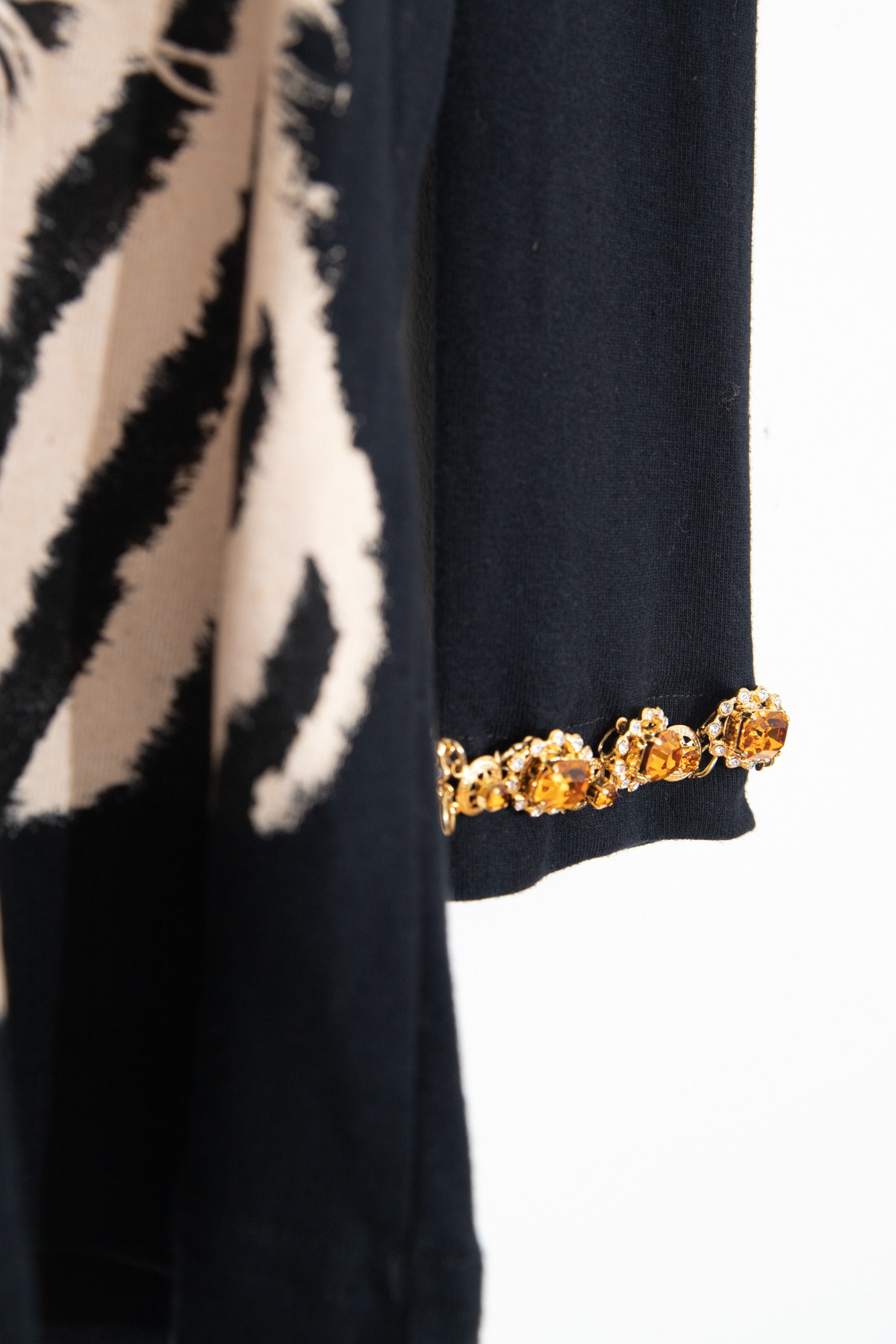 Dolce & Gabbana Langarmshirt mit Tigermotiv in Schwarz