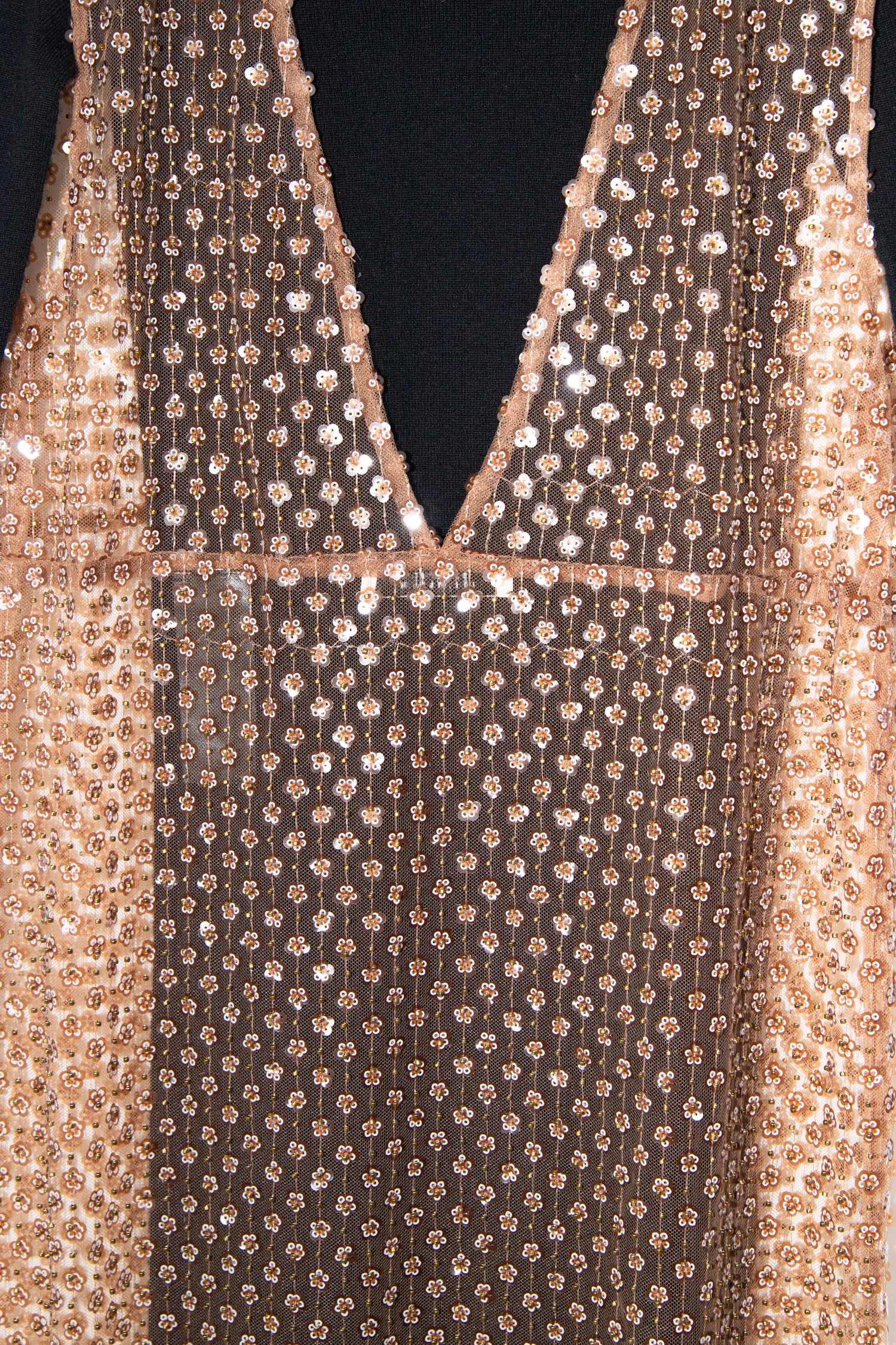 Dorothee Schumascher "Pure Glam" Midikleid mit Pailletten in Braun