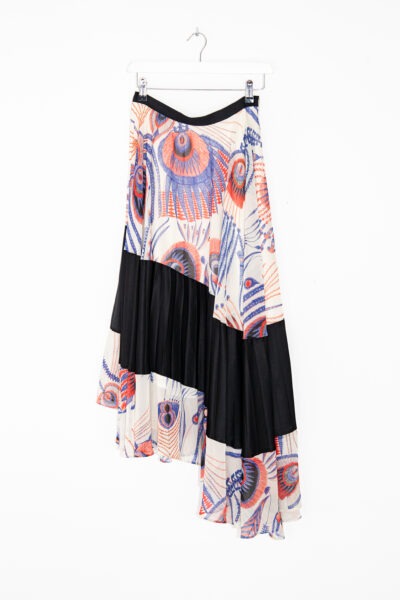 Dries Van Noten Midirock mit Muster in Ecru und Bunt