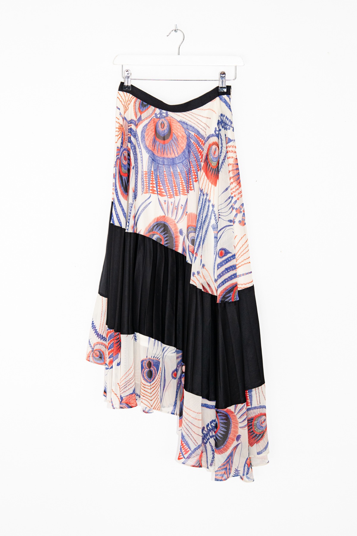 Dries Van Noten Midirock mit Muster in Ecru und Bunt