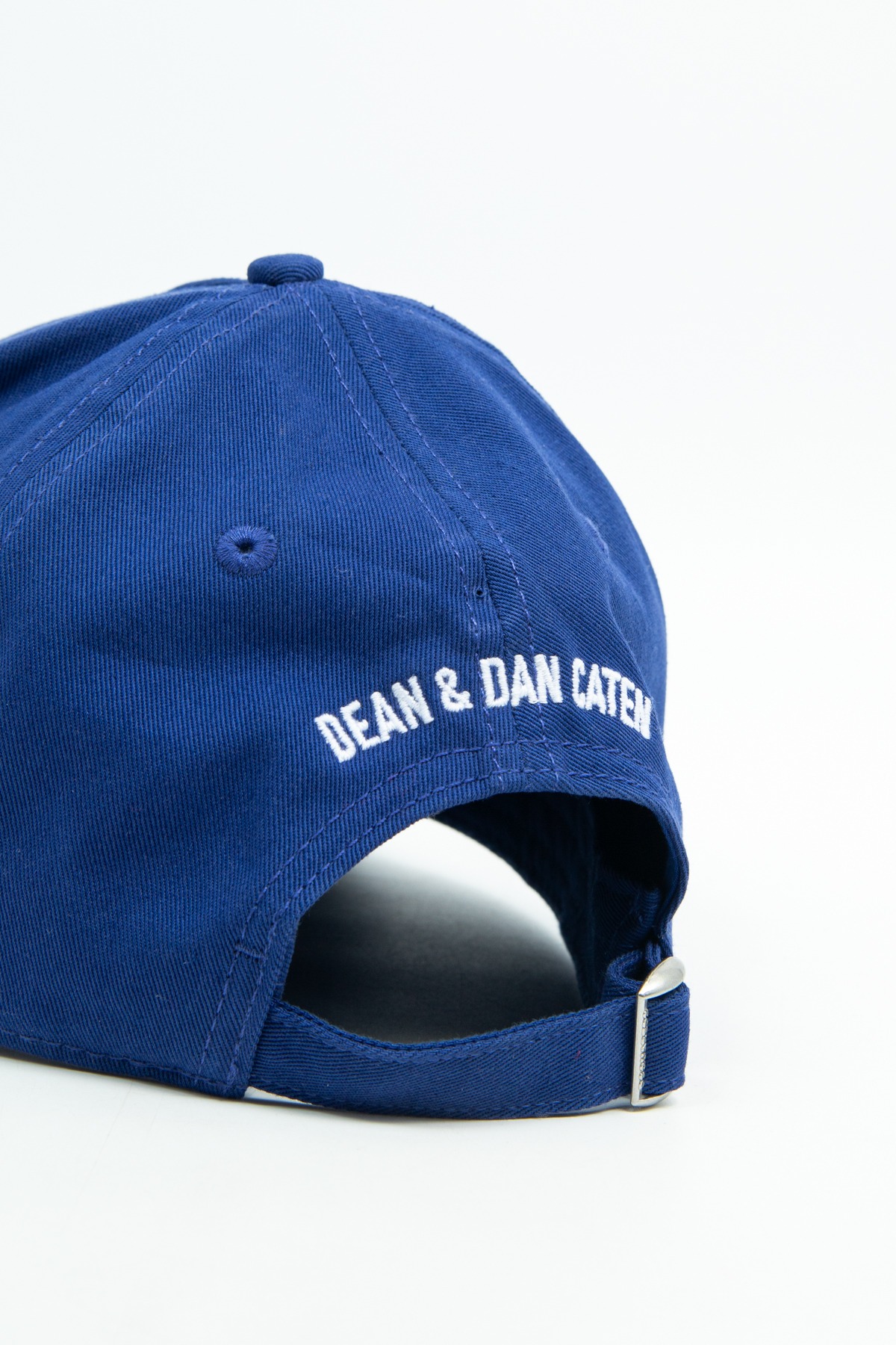 Dsquared Cap mit Logo-Stickerei in Blau und Weiß