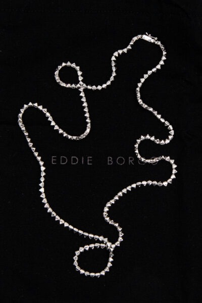 Eddie Borgo "Pyramid" Halskette in Silber