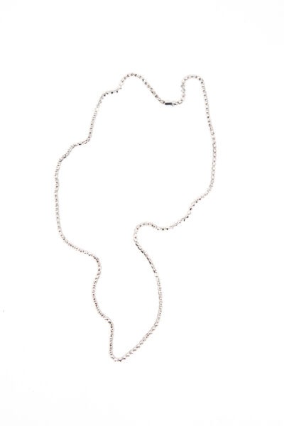 Eddie Borgo "Pyramid" Halskette in Silber