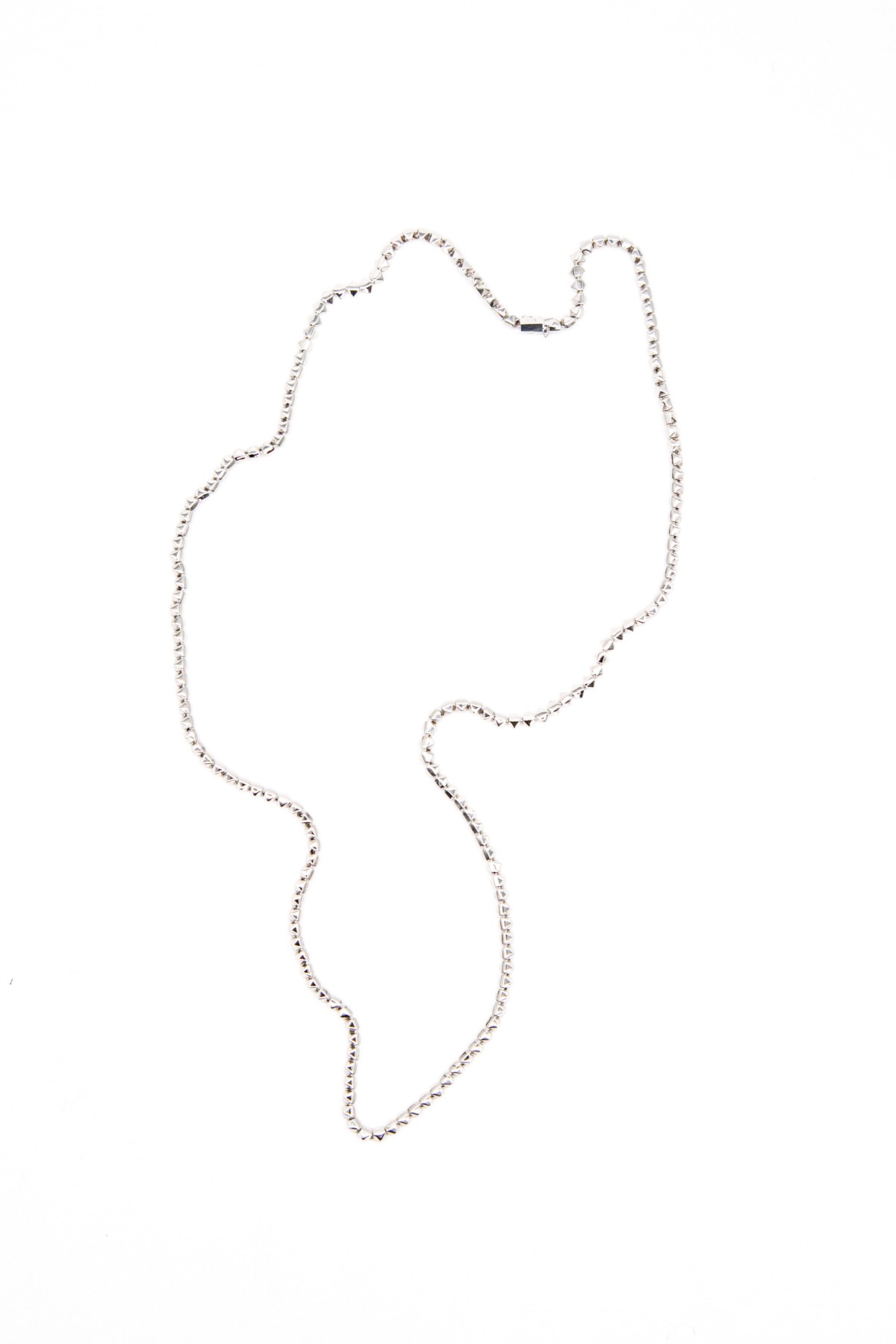 Eddie Borgo "Pyramid" Halskette in Silber