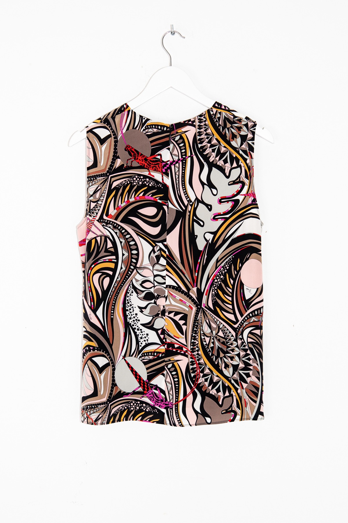 Emilio Pucci Oberteil mit Muster in Schwarz und Bunt