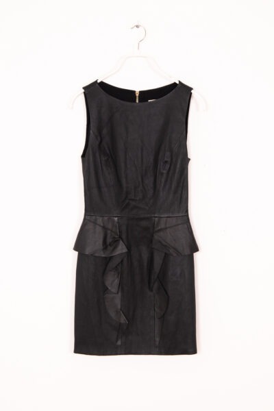 Emilio Pucci Minikleid aus Leder in Schwarz