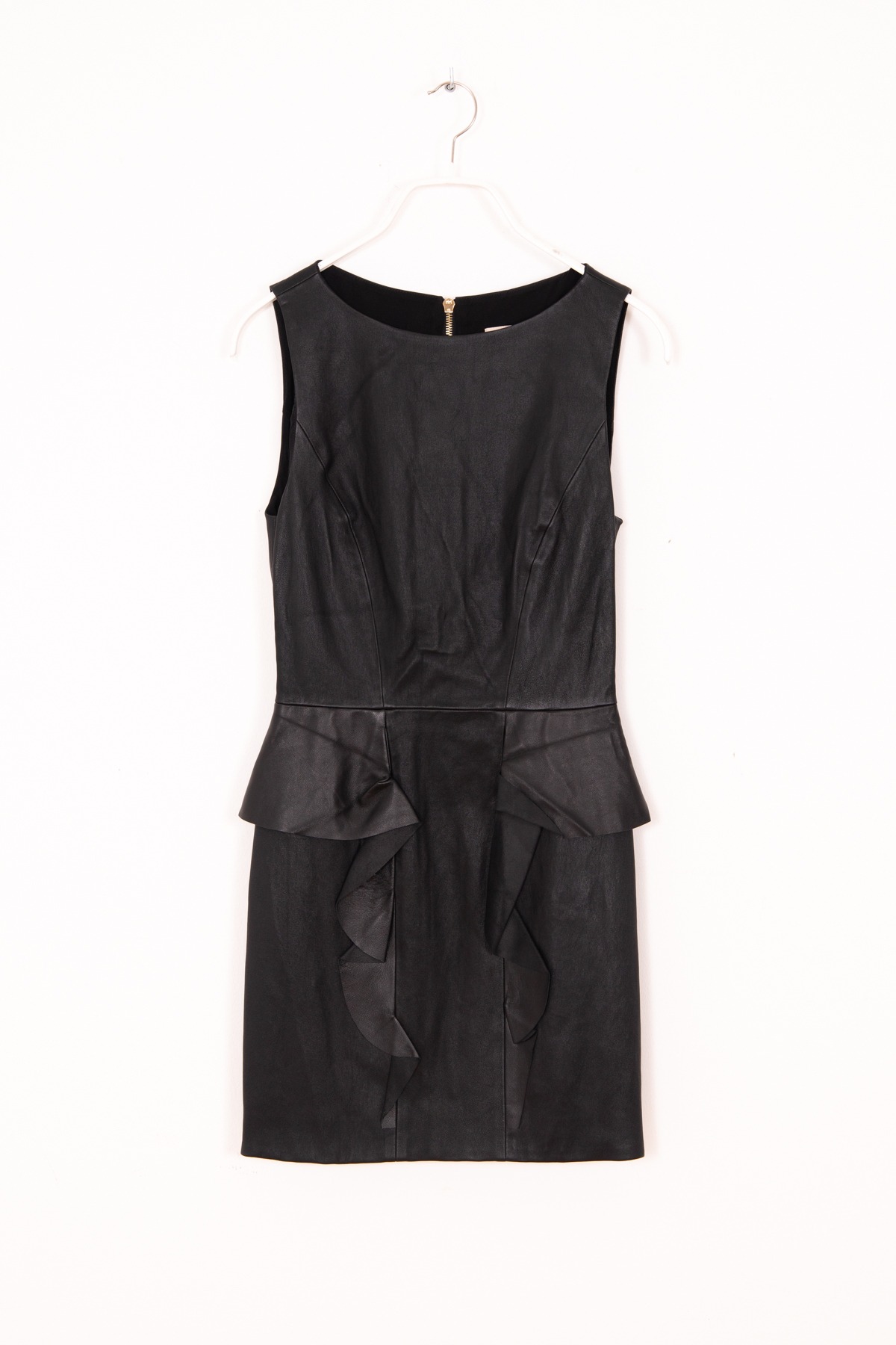 Emilio Pucci Minikleid aus Leder in Schwarz
