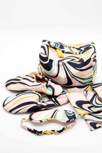 Pucci Travel Set in Rosa, Dunkelblau und Bunt